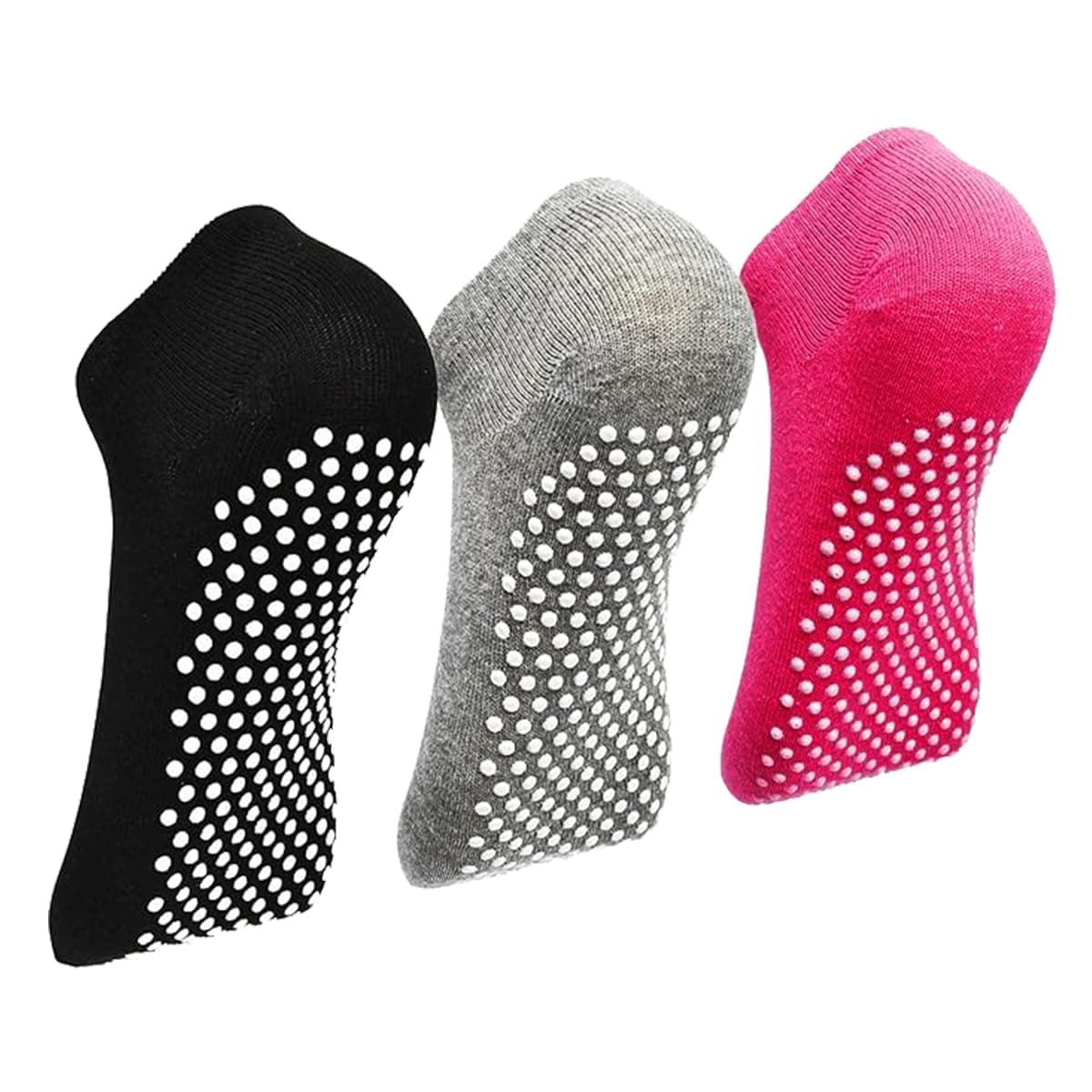 ELUTONGYoga Socks Non Slip Socks with Grips 3-6 Pairs Non Skid Pilates Ballet Barre Hospital Socks for Women