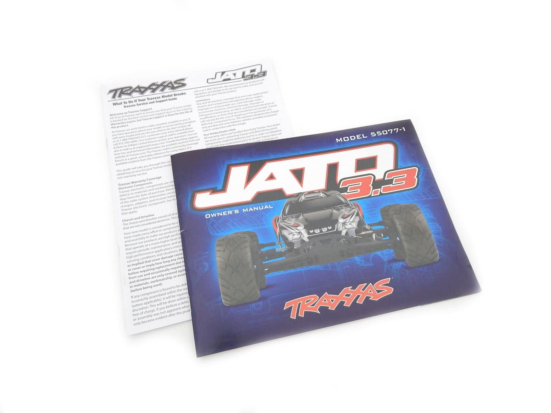 ICB Hobbies Traxxas Jato 3.3 55077 Owners Manual & Exploded View Parts List