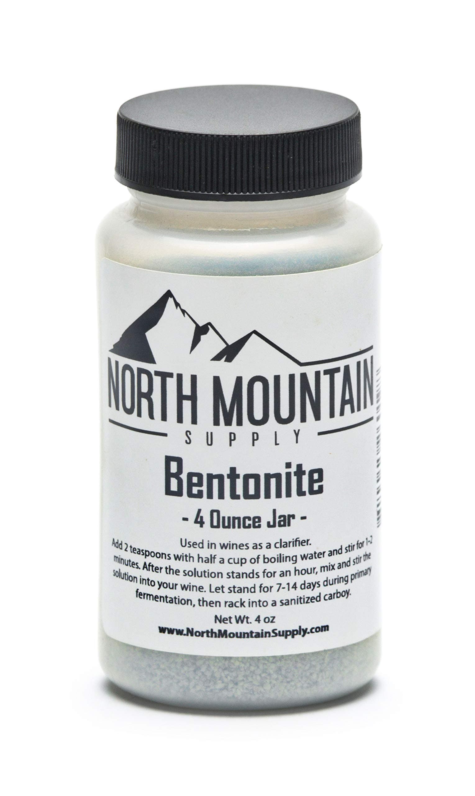 North Mountain Supply Food Grade Bentonite Clay - 4 Ounce Jar