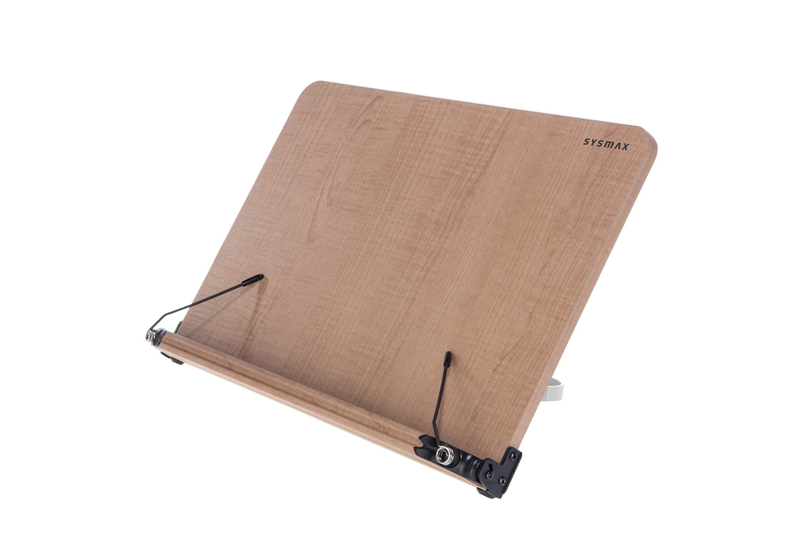 Wooden Book Stand (White, L) Size, 13 Adjustable Levels, Reading Stand, Book Holder, Compact, Choose from Sizes, Sheet Music Music Bookstopper, Angle Adjustable, Foldable, Studying, Recipe Stand