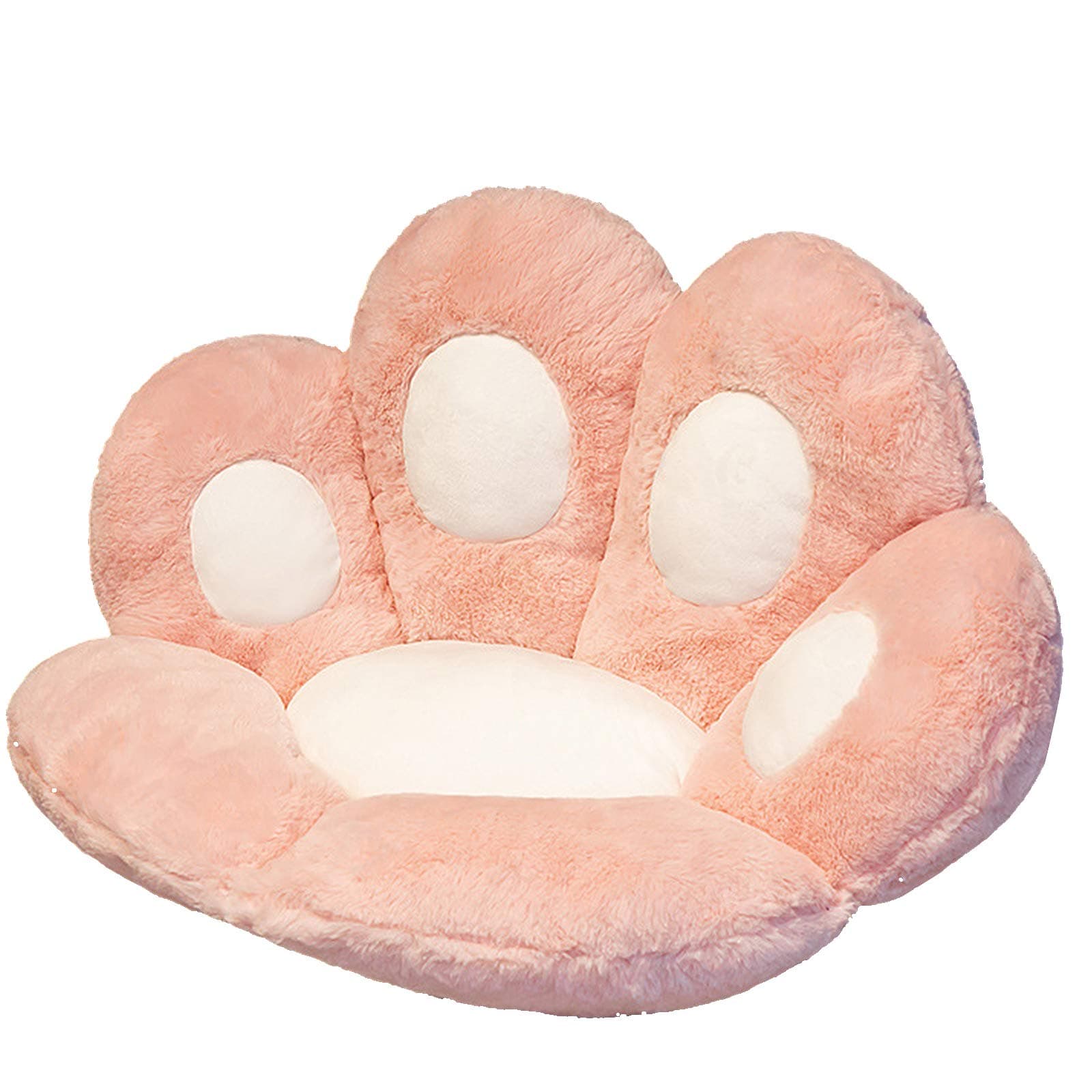 Souarts Cat Paw Shape Seat Cushion Lazy Sofa Plush Chair Cushion Cute Comfy Back Seat Cushions for Bedroom Office Sofa