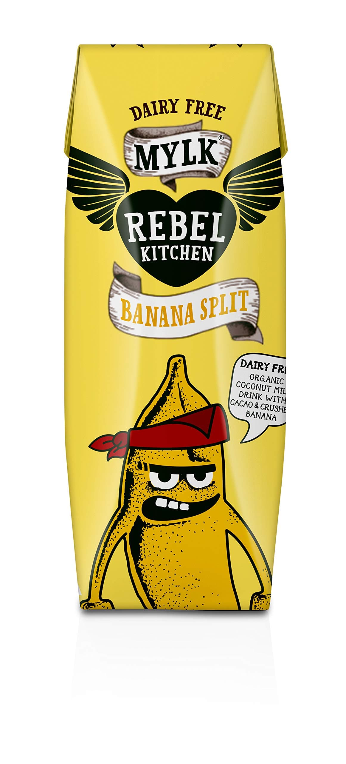 Rebel Kitchen Dairy Free Organic Banana Mylk 250 ml (Pack of 12)