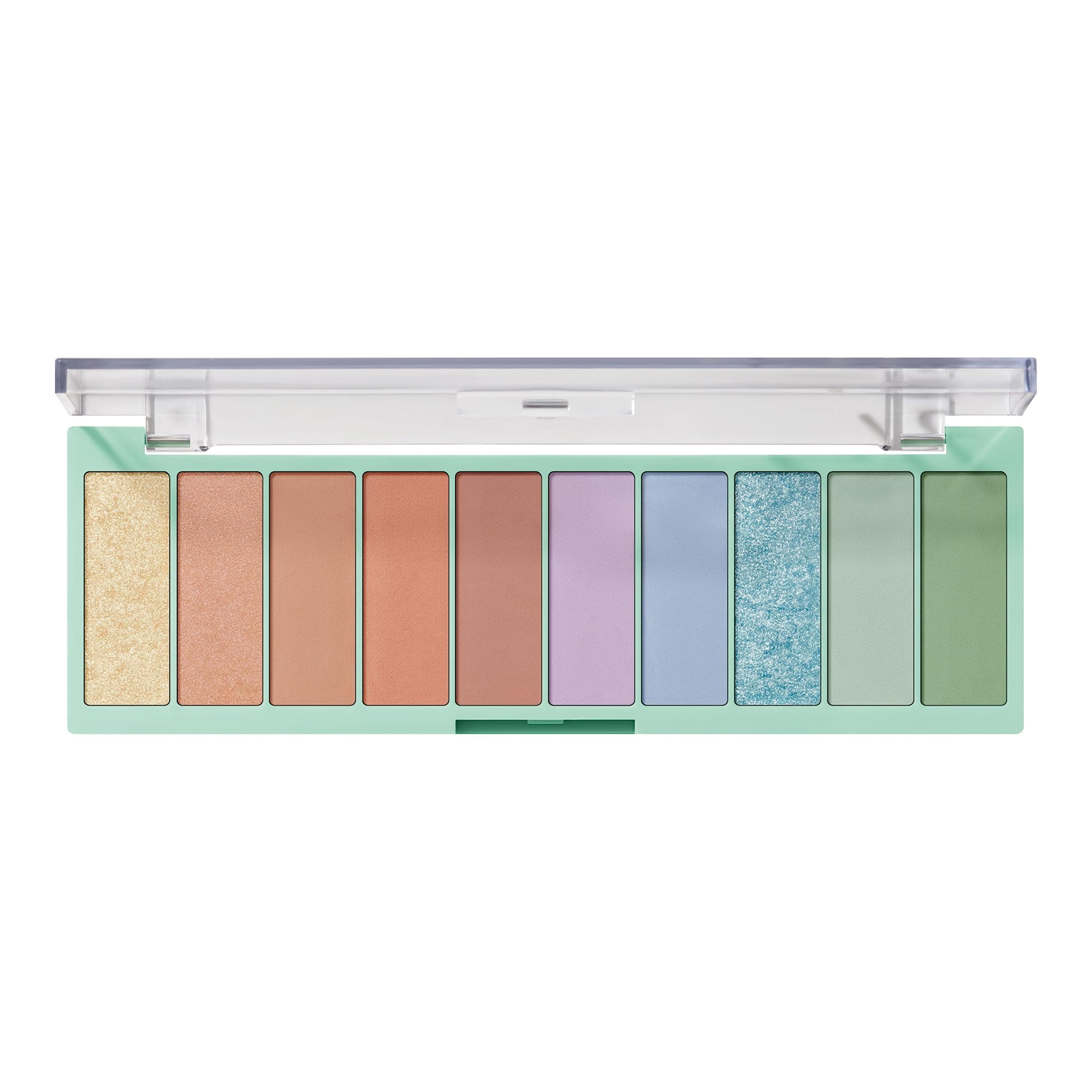 e.l.f. Perfect 10 Eyeshadow Palette, Ten Ultra-pigmented Bright Shades, Smooth, Creamy & Blendable Formula, Vegan & Cruelty-free, So Bright Now