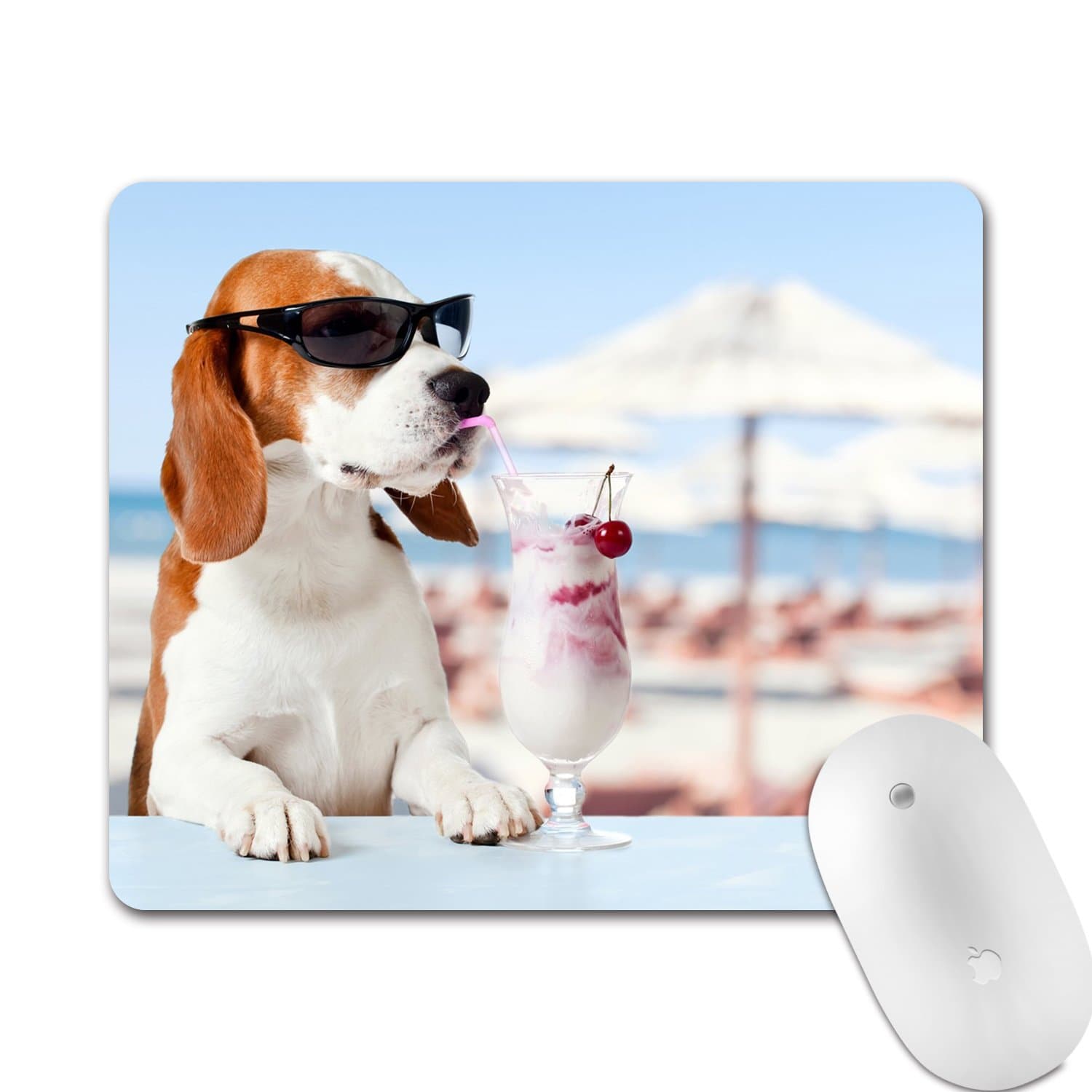 Lovely Dog Mouse Pad,Non-Slip Rectangle Mouse Pad,Ideal Size for Gaming and Working