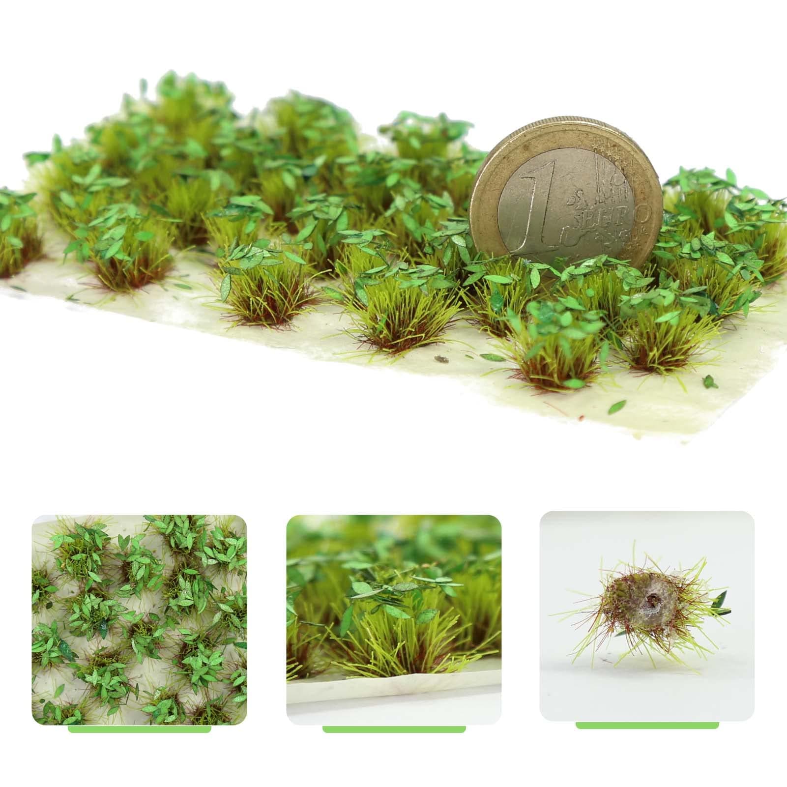 Miniature Vegetation Artificial Flower Cluster with Model Bases War Game Lowland Scenery (D)