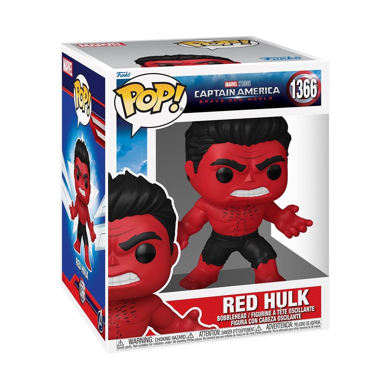 Pop! Super: Captain America - Brave New World - Red Hulk - Collectable Vinyl Figure - Gift Idea - Official Merchandise - Toys for Kids & Adults - Movies Fans - Model Figure for Collectors