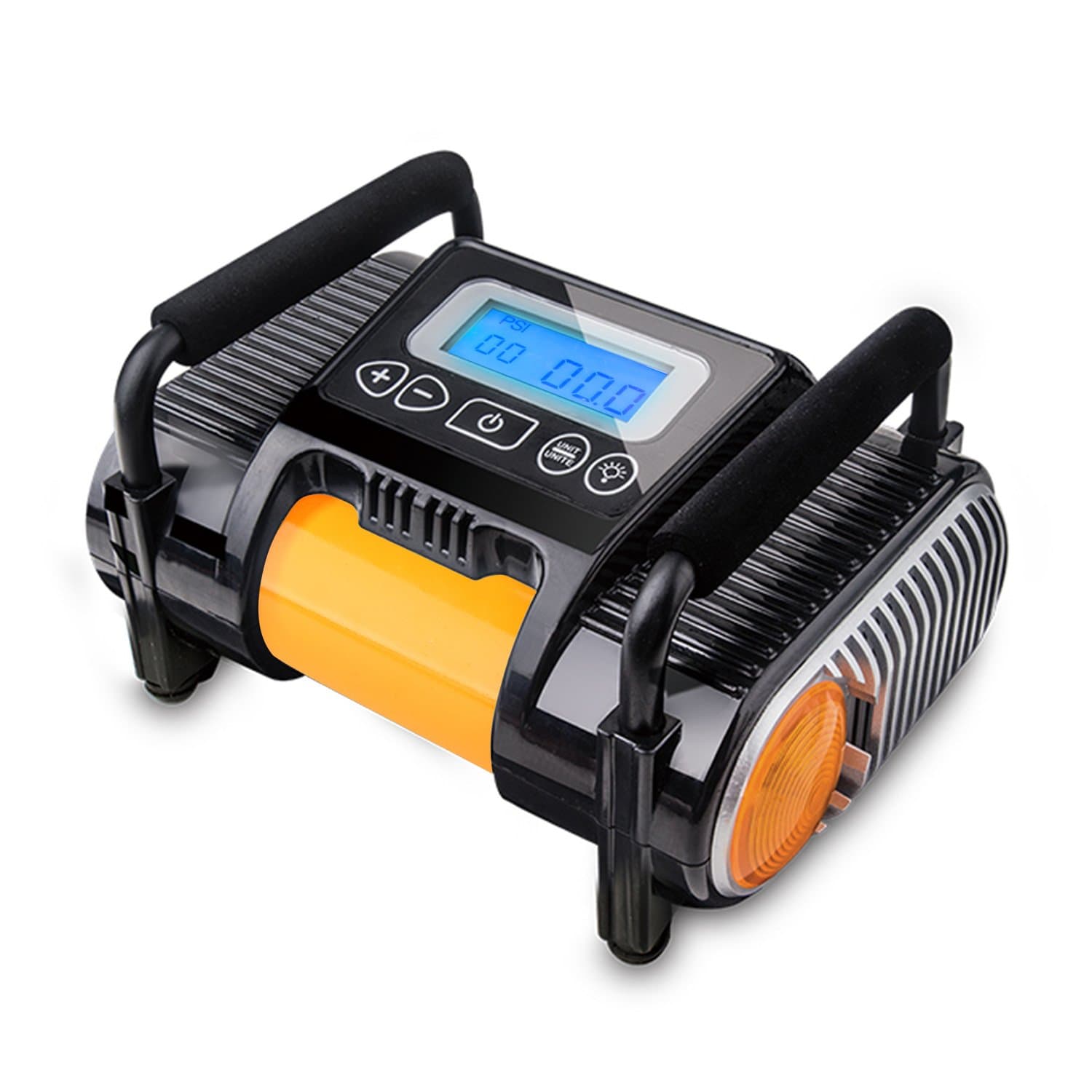 Digital Car Tire Inflator Pump With Gauge, Napoer 12V DC Portable Air Compressor Pump ,Auto Shut Off Air Pump for Car, Bicycle, Basketballs, RV and Other Inflatables,with Cigarette Lighter Charger