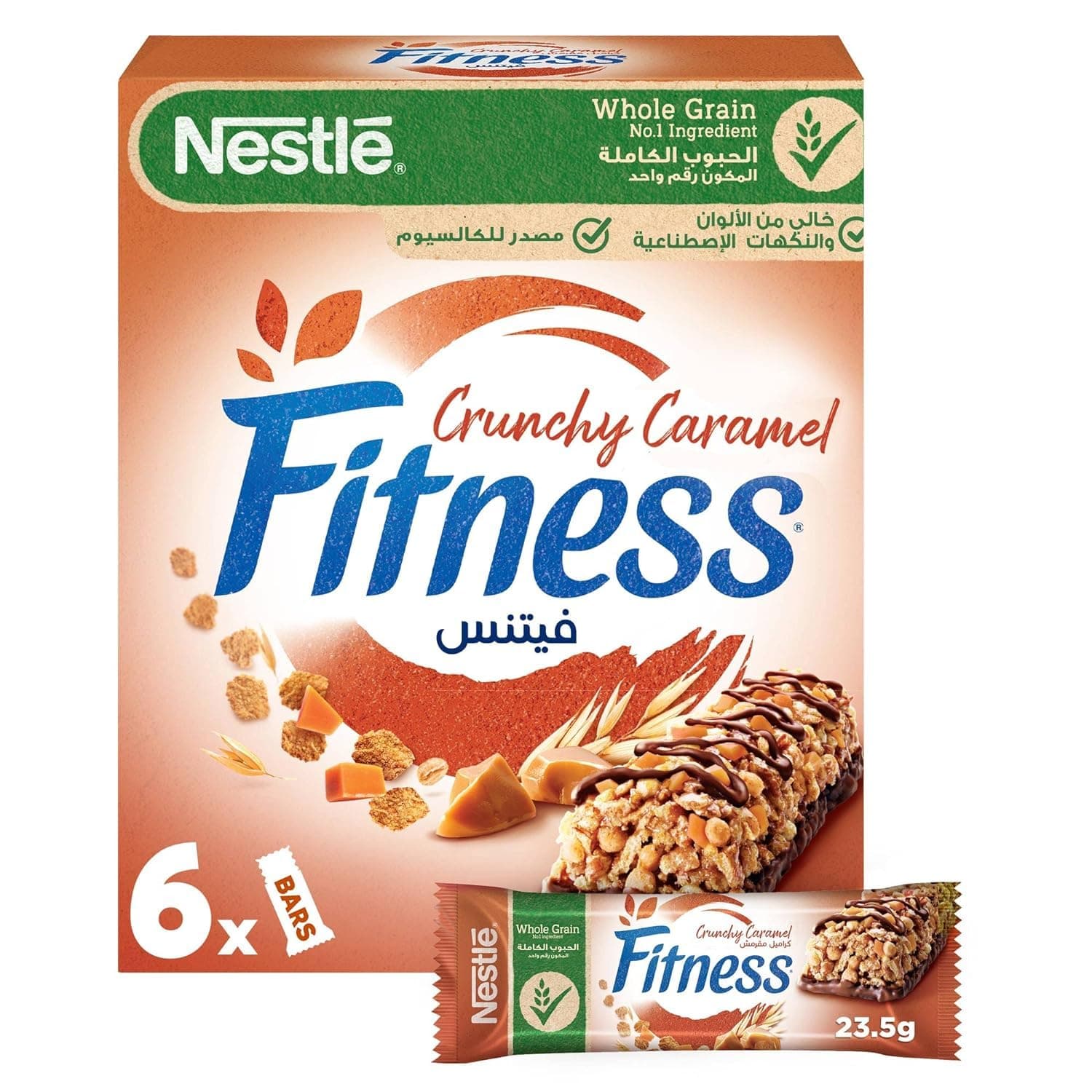 Nestle Fitness Crunchy Caramel Breakfast Cereal Bar 23.5 gm x 6