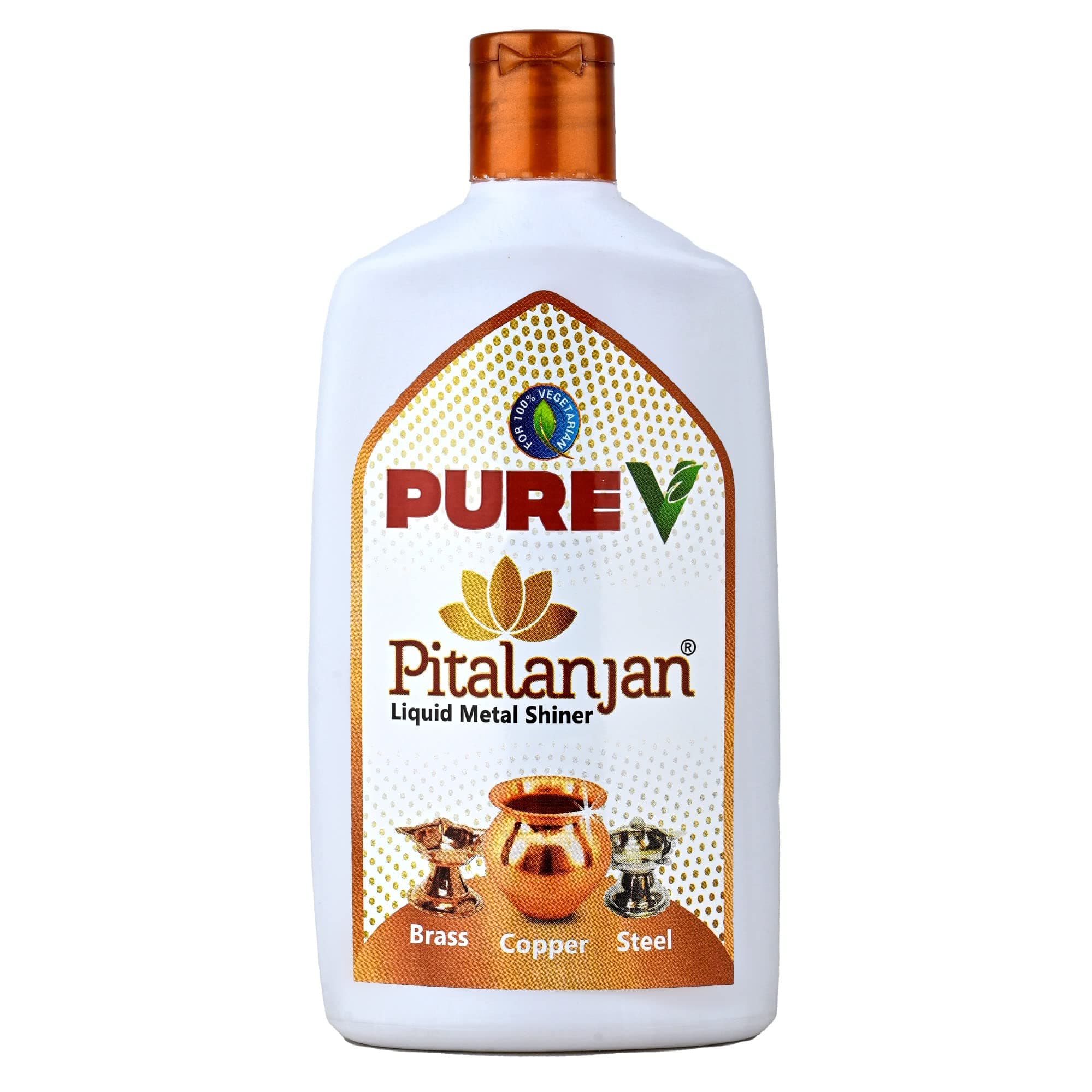 PureV Pitalanjan Cleaner 150 ml Copper & Brass Cleaner | Steel Aluminum Iron Cleaner Shinning Polish Liquid Cleaning Gel Liquid (Pack of 1)