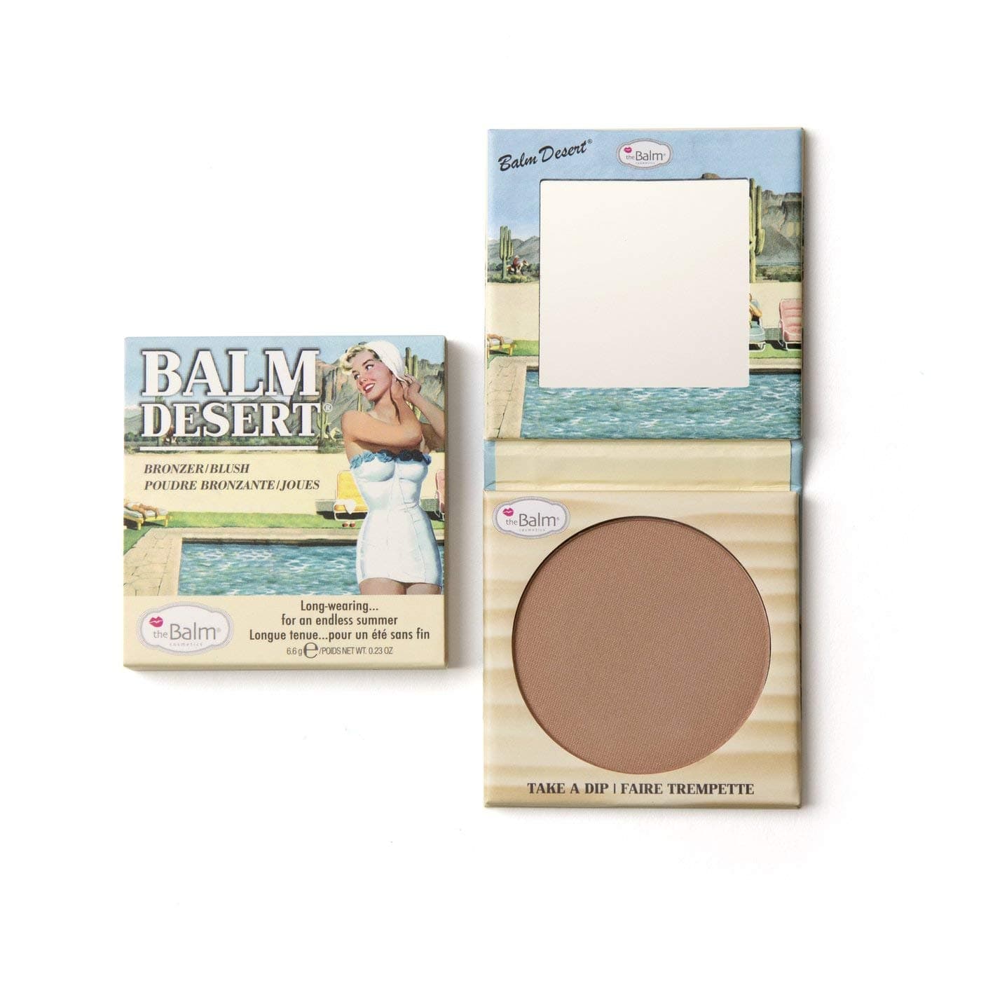 Desert Long-Lasting Bronzer/Blush, Natural Glow, Fade-Resistant