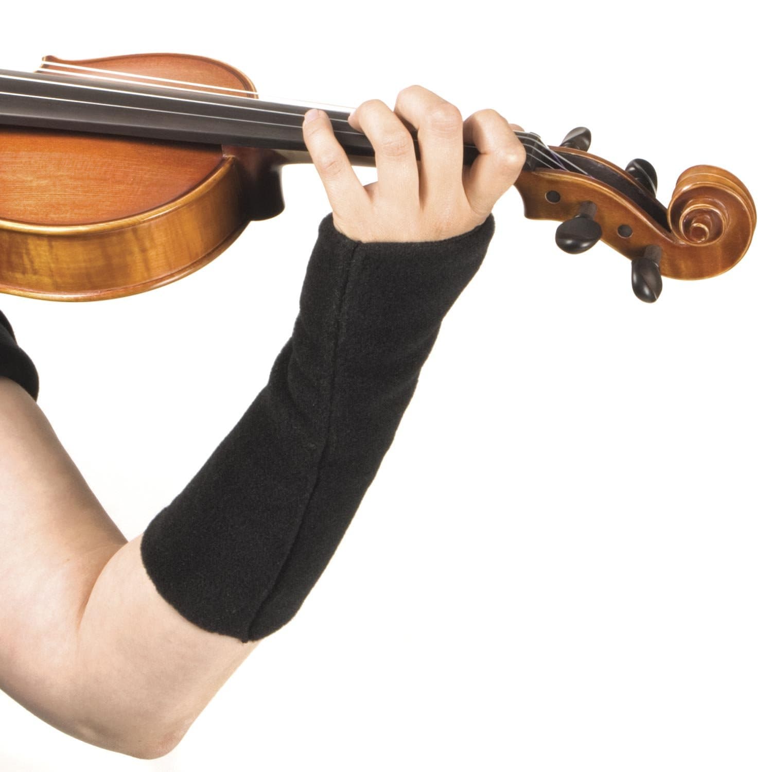 Wristies Hand Warming Practice Gloves - Original Long Length for Large Hands: Black