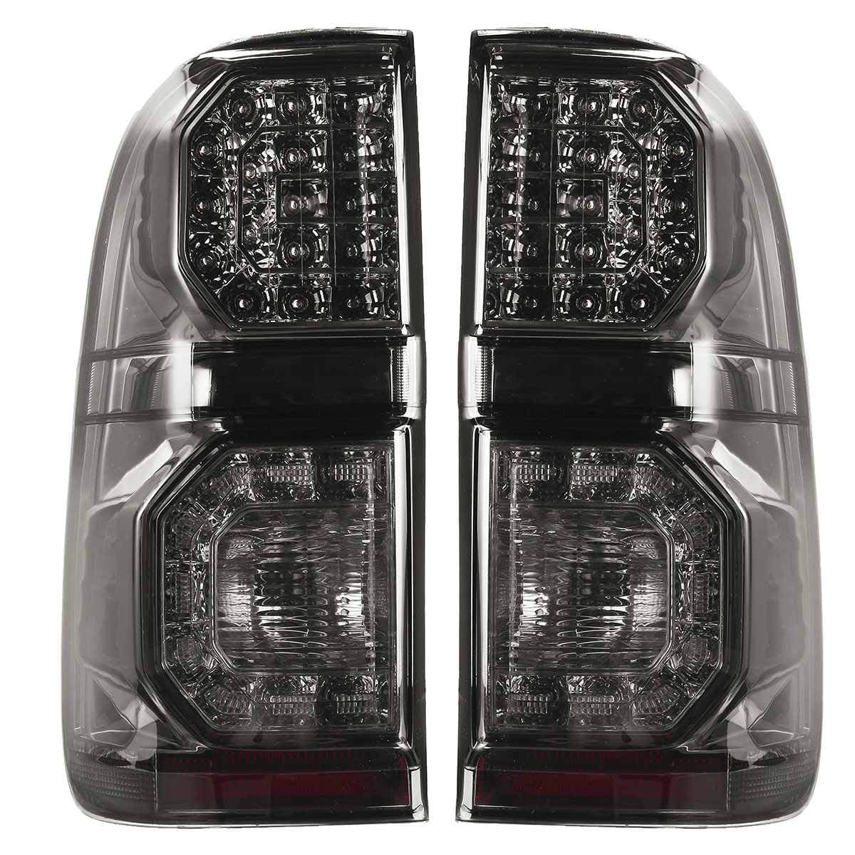 1 pair LED Taillight For Hilux vigo Pickup Tail Light Rear Corner Brake signal fog light lamp Stop light Smoked 2012 2013 2014 2015 2016