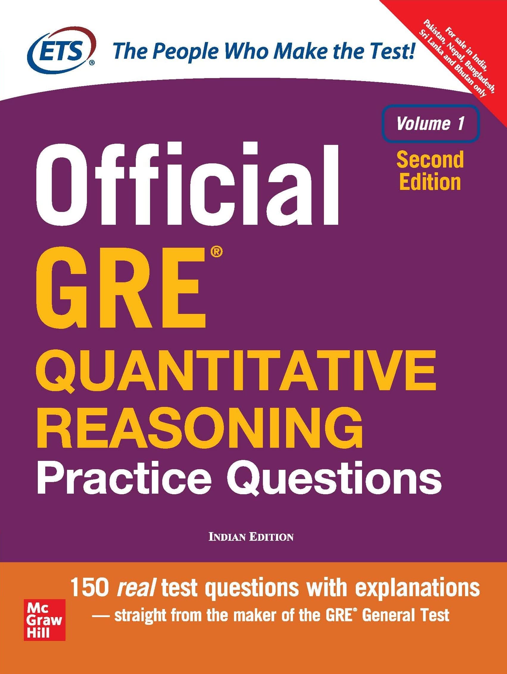 Official GRE Quantitative Reasoning Practice Questions (Vol.1) 2/E PB