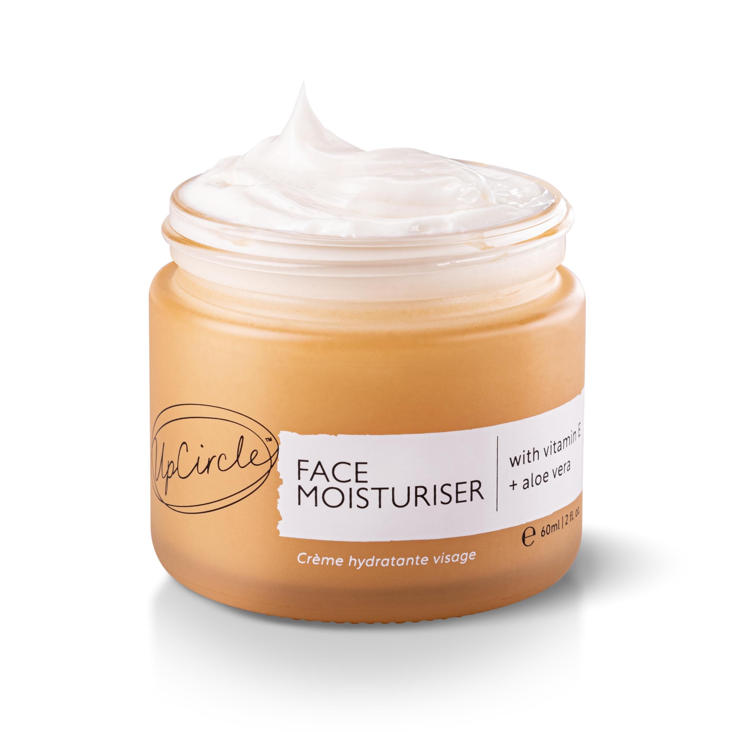 Face Moisturiser with Argan Powder 60ml - Nourishing Day Cream - Vitamin E, Aloe Vera, Glycerin, Shea + Coconut Butter - Natural, Vegan + Cruelty-Free