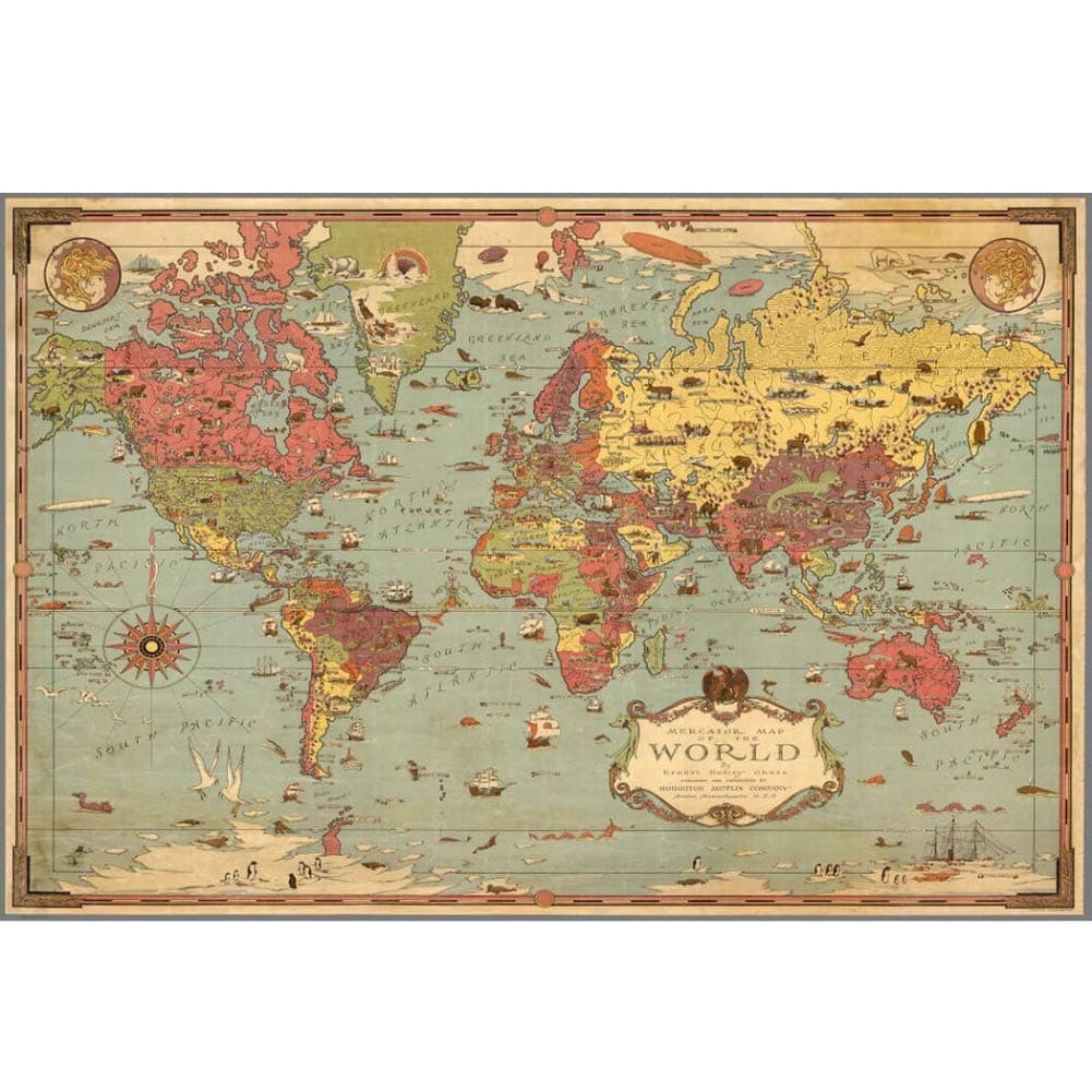 FFYUGO World Map Wooden Puzzle, 1000, 1500, 2000, 3000, 5000, 5700 Pieces of Puzzle Difficult Simple Game, Suitable for Adult Children