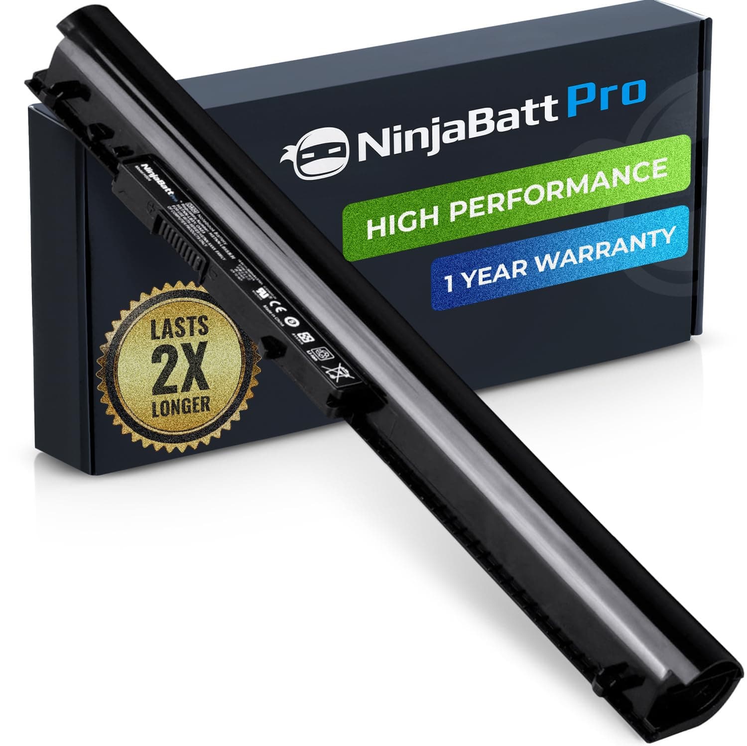 NinjaBatt Pro Battery for HP 740715-001 OA04 OA03 746641-001 250 G3 HSTNN-LB5S 15-G092SA 250 G2 15-G094SA 746458-851 15-H000 15-S000 0 HSTNN-LB5 Y HSTNN-PB5Y - Samsung Cells [4 Cells/2600mAh/38wh]