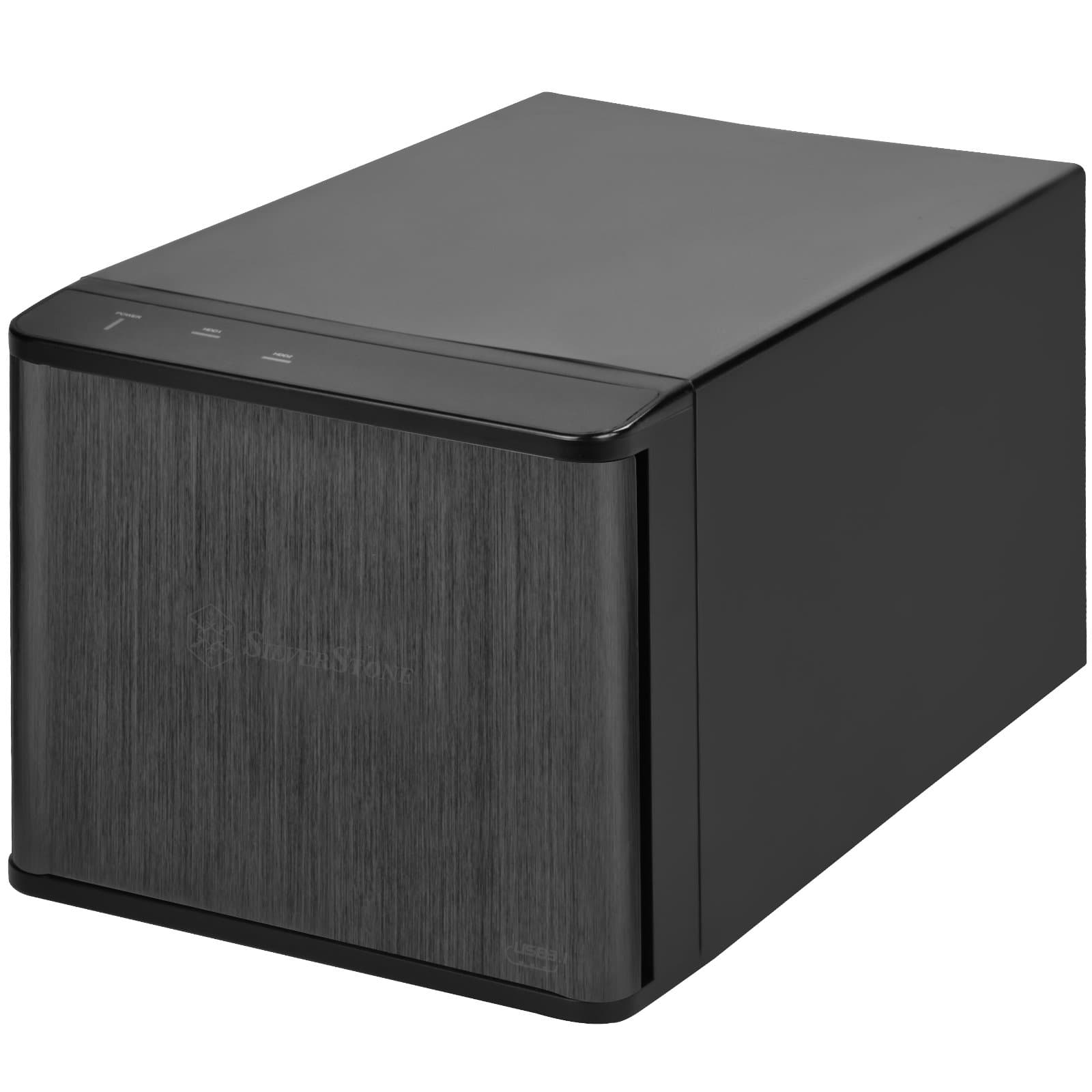 SilverStone SST-TS231U-C - USB 3.1 Gen2 External Hard Drive Enclosure 2 Bay Raid Storage, for 3.5 Inch SATA HDD or SSD, black