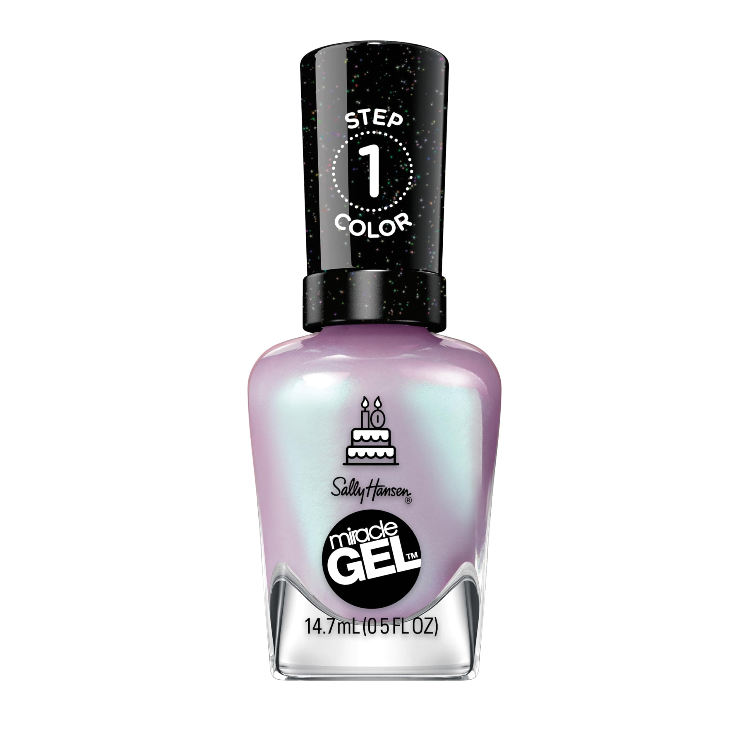 Miracle Gel Salon Quality Nail Polish | Gel-Like Formula, Two-Step System, No UV Light Needed, Long Lasting | Shimmery | 532 Affairy To Remember | Purple with hints of Blue Nail Polish