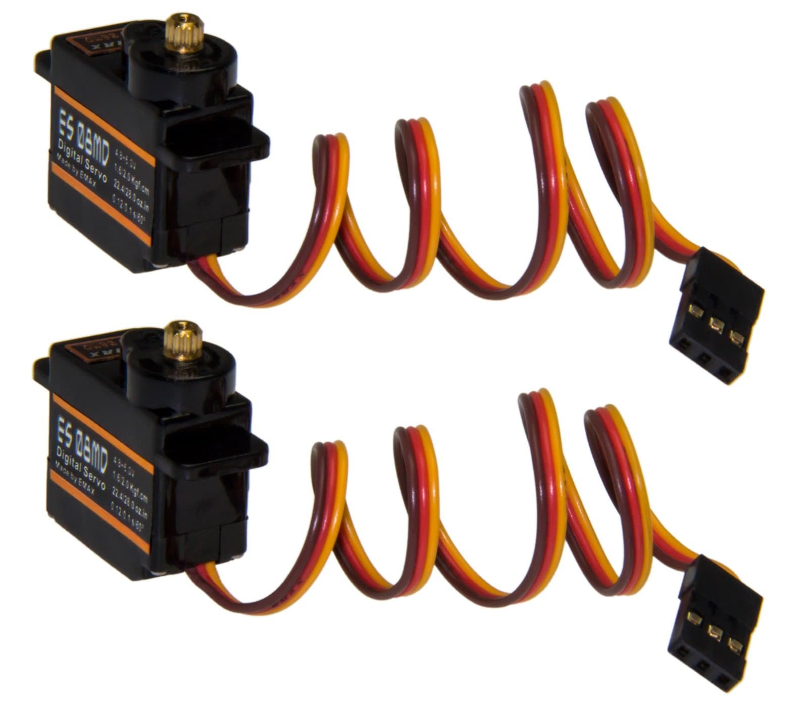 Adapter-Universe 2 x Emax ES08MD RC Servo Digital Metal Gear Micro Servo 12g 0,08s 2,4kg