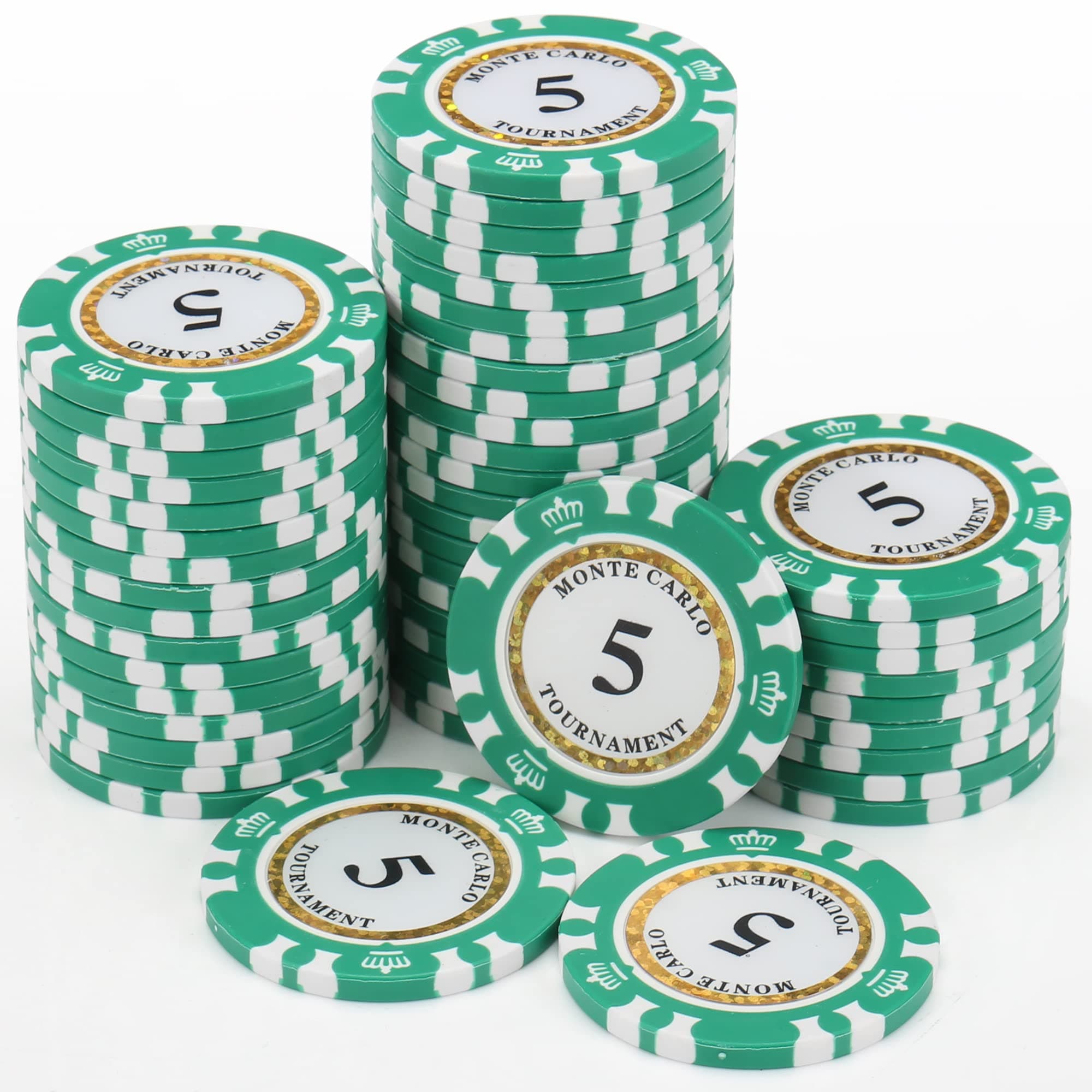 Premium Numbered Poker Chips for Card Board Game,for Texas Hold'em, Blackjack,Card Club or Late Night Poker Games