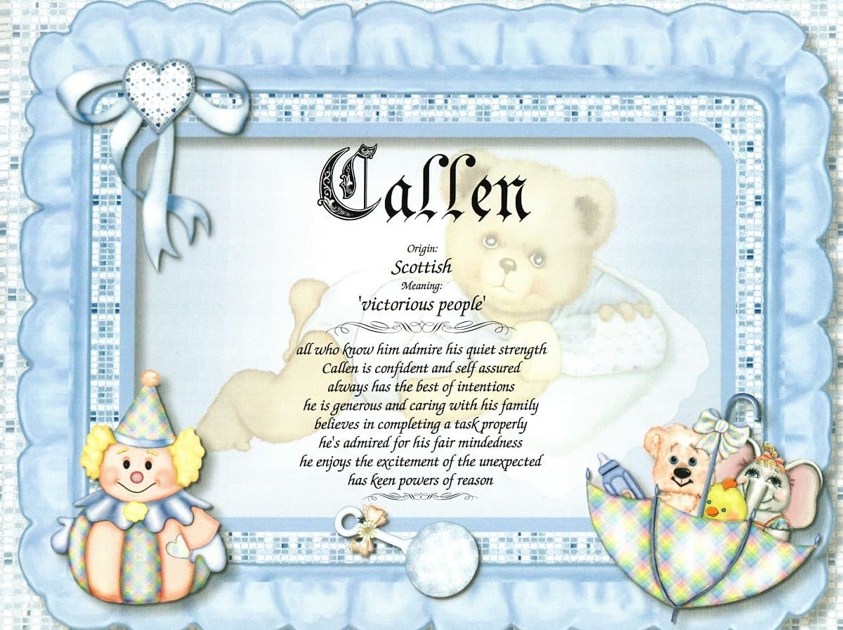 NEW Baby BOY/GIRL Personalized First Name Meaning Print In ENGLISH/SPANISH