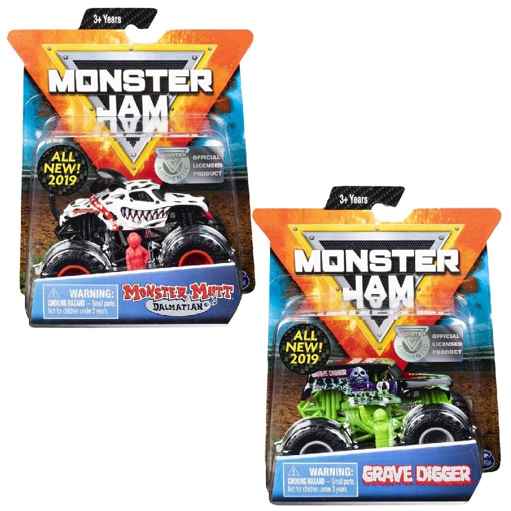 Monster Jam, Official Monster Truck, Die-Cast Vehicle, 1:64 Scale, Kids’ Toys for Boys Ages 3 and up - Assorted Designs, Shipped at Random