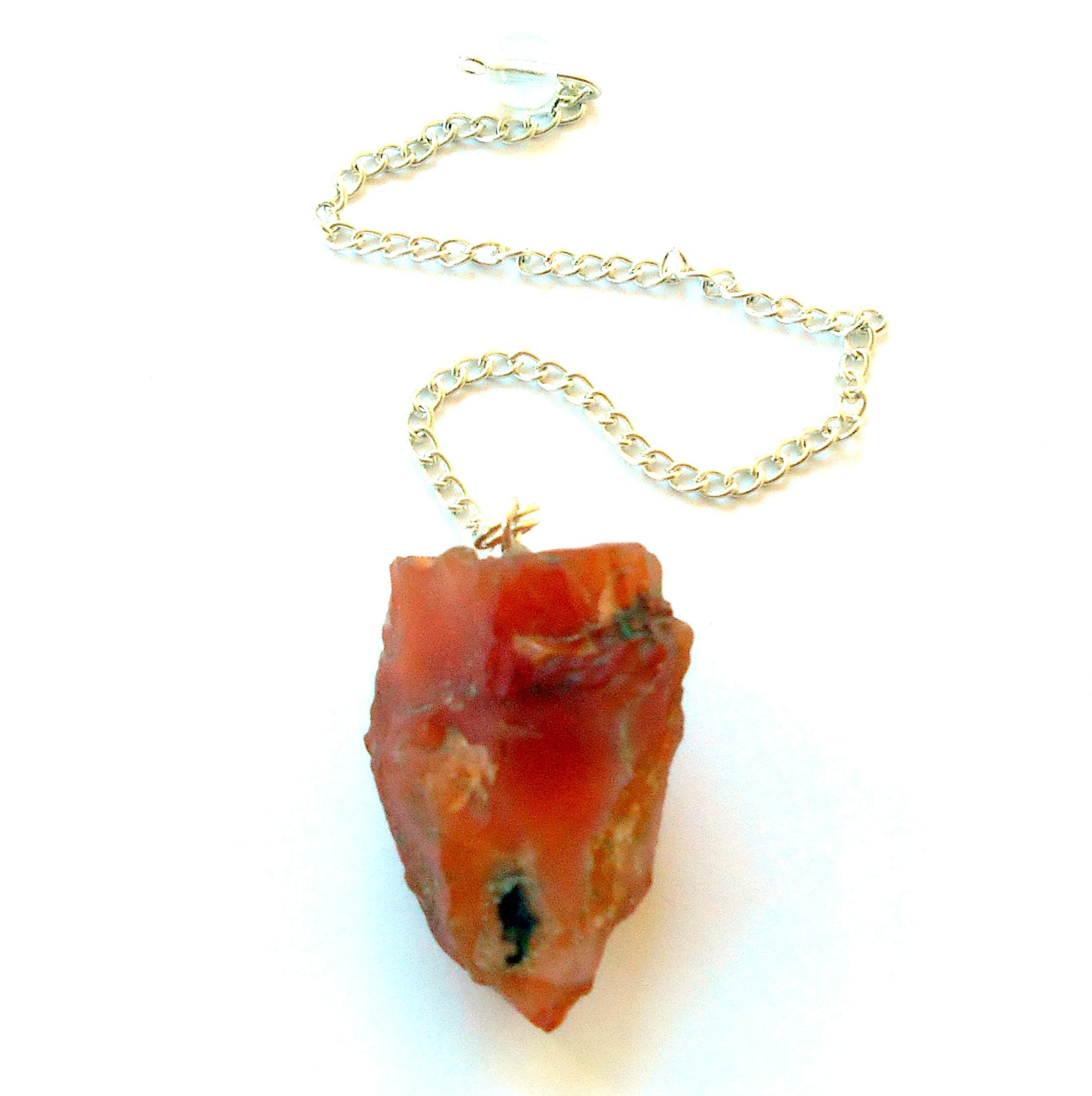 Raw Carnelian Pendulum
