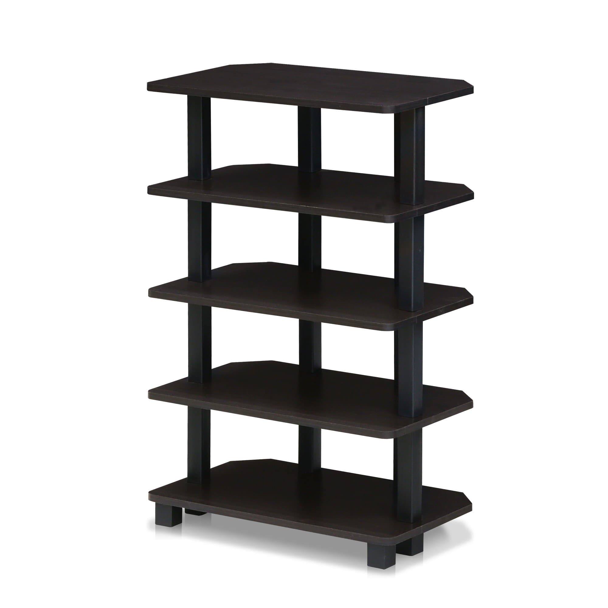 FURINNO Turn-N-Tube 5-Tier Corner Storage Shelf