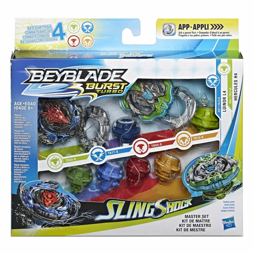Hasbro Beyblade Burst Turbo Slingshock Master Set - Luinor L4/Hercules H4