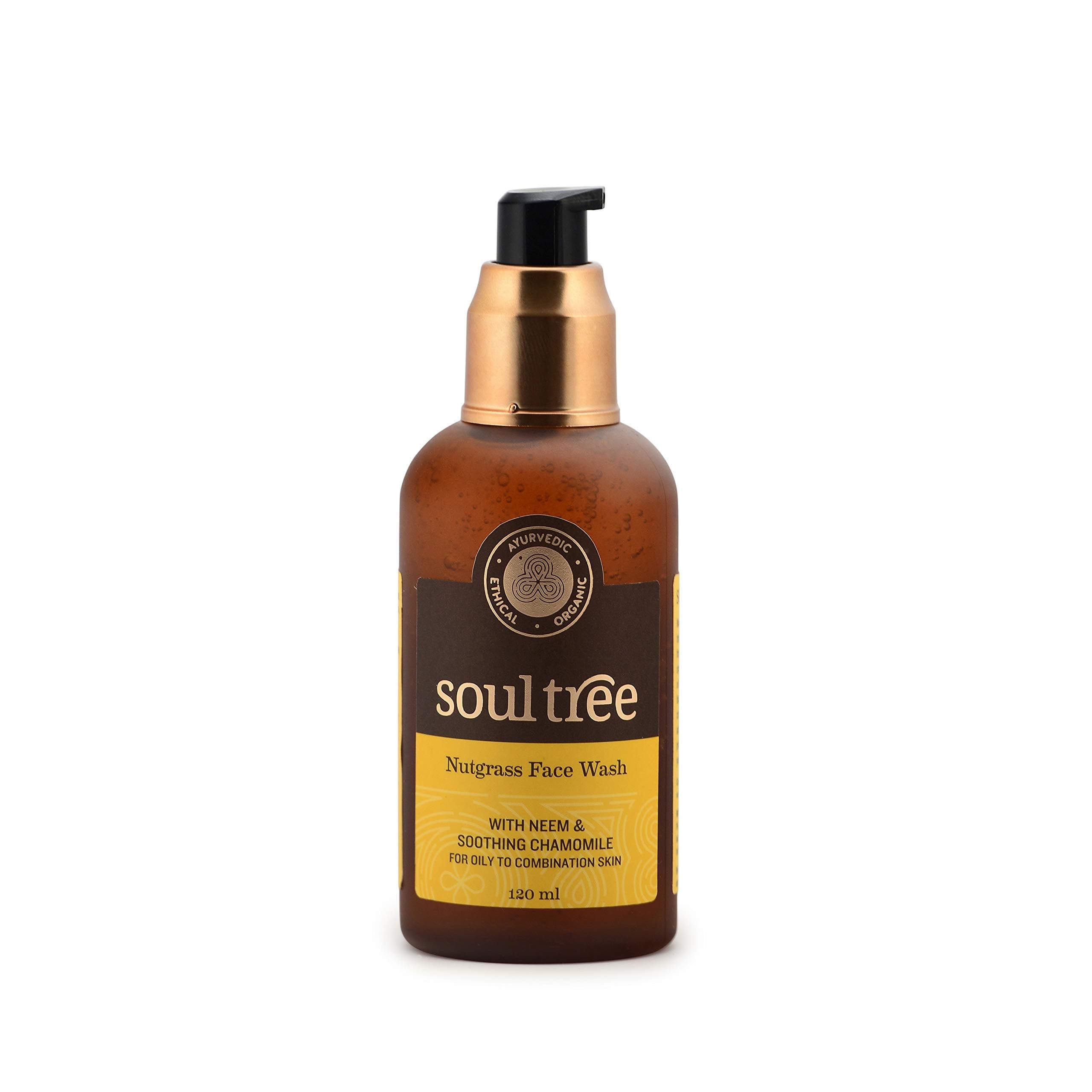 SOULTREE Face Wash (Nutgrass)[Amazon-developed Certification] Compact by Design