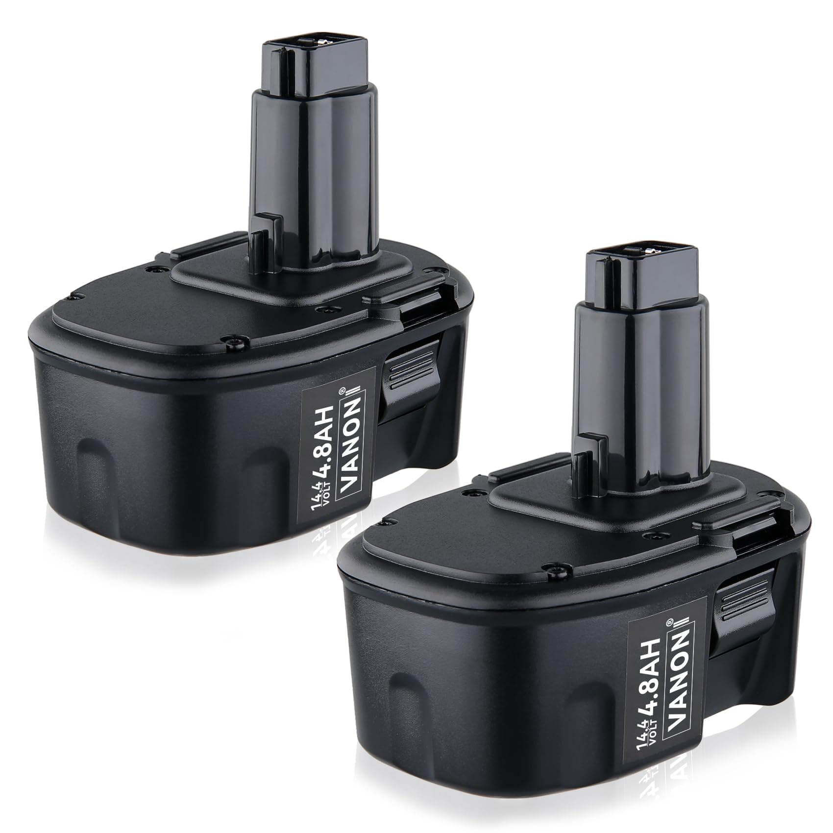 DC9091 4.8Ah Ni-MH Replacement for Dewalt 14.4V Battery Compatible with Dewalt Battery XRP DC9091 DW9091 DW9094 DE9091 DE9092 DE9038 and 14.4V Power Tools 2Packs