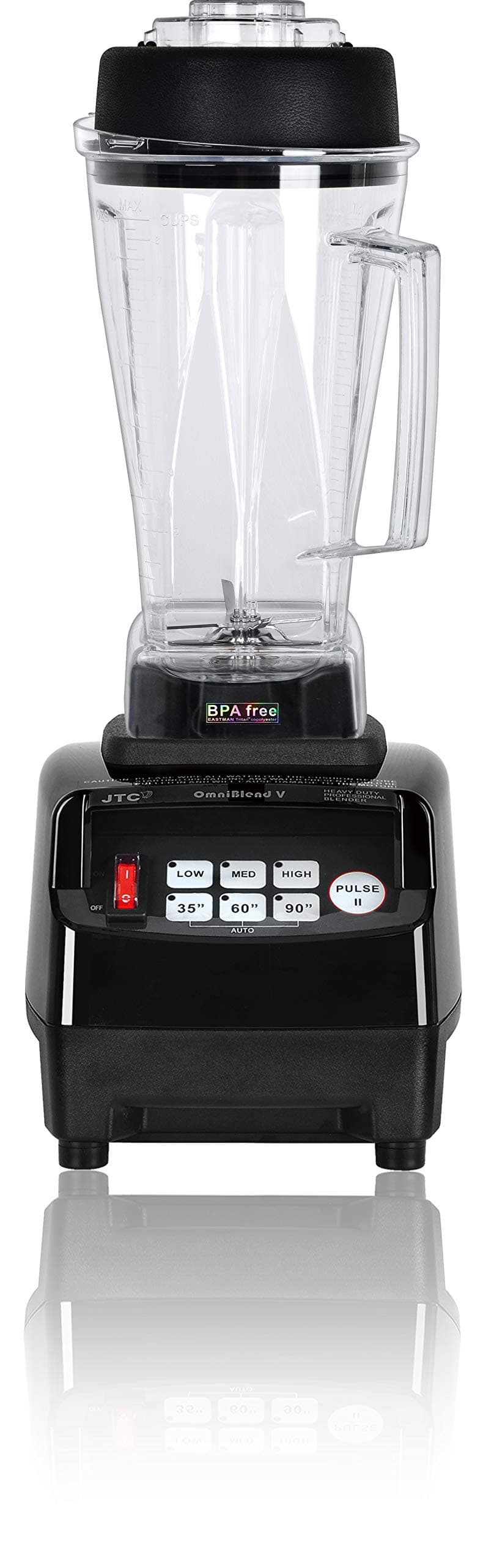 OmniBlend V 2.0 Liter Professional Edition, Large Commercial Smoothie Blender, Heavy Duty 3-Speed, Self Cleaning, Multifunctional BPA-Free Shatter-Proof Tritan Jar