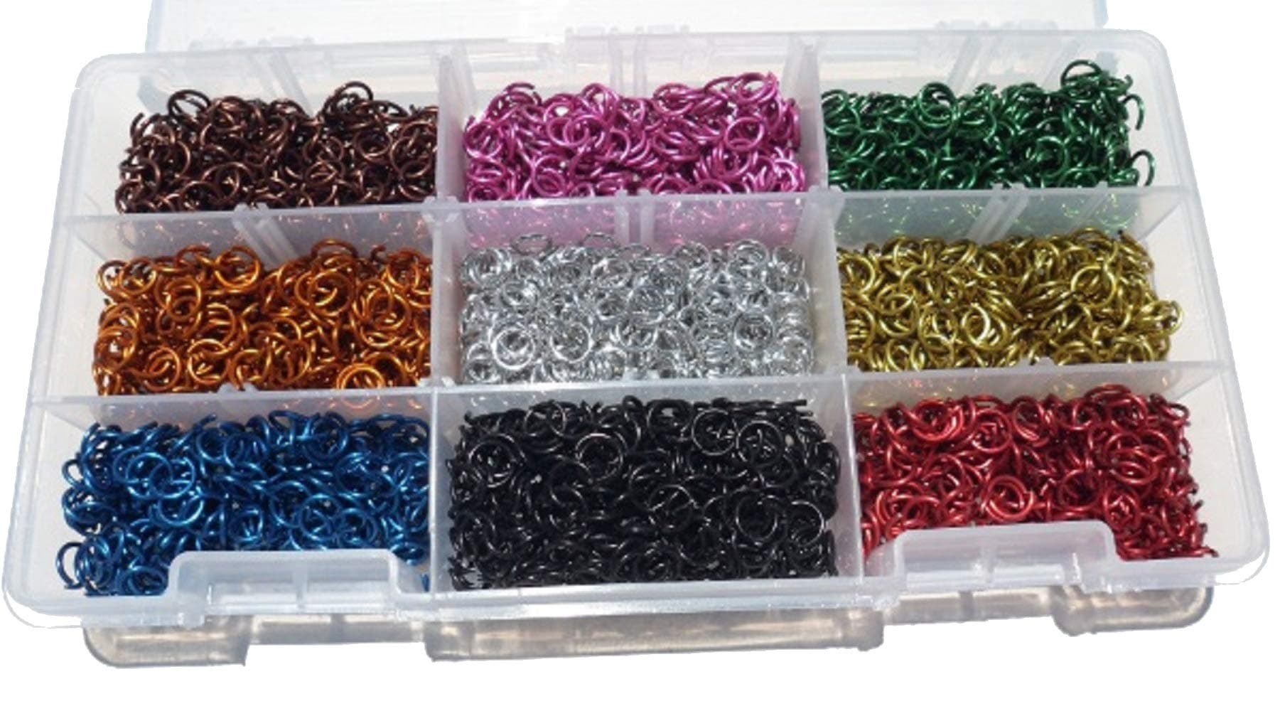 Jeweler Starter Kit Jump Rings Anodized Aluminum 5/32 20g American Chainmail