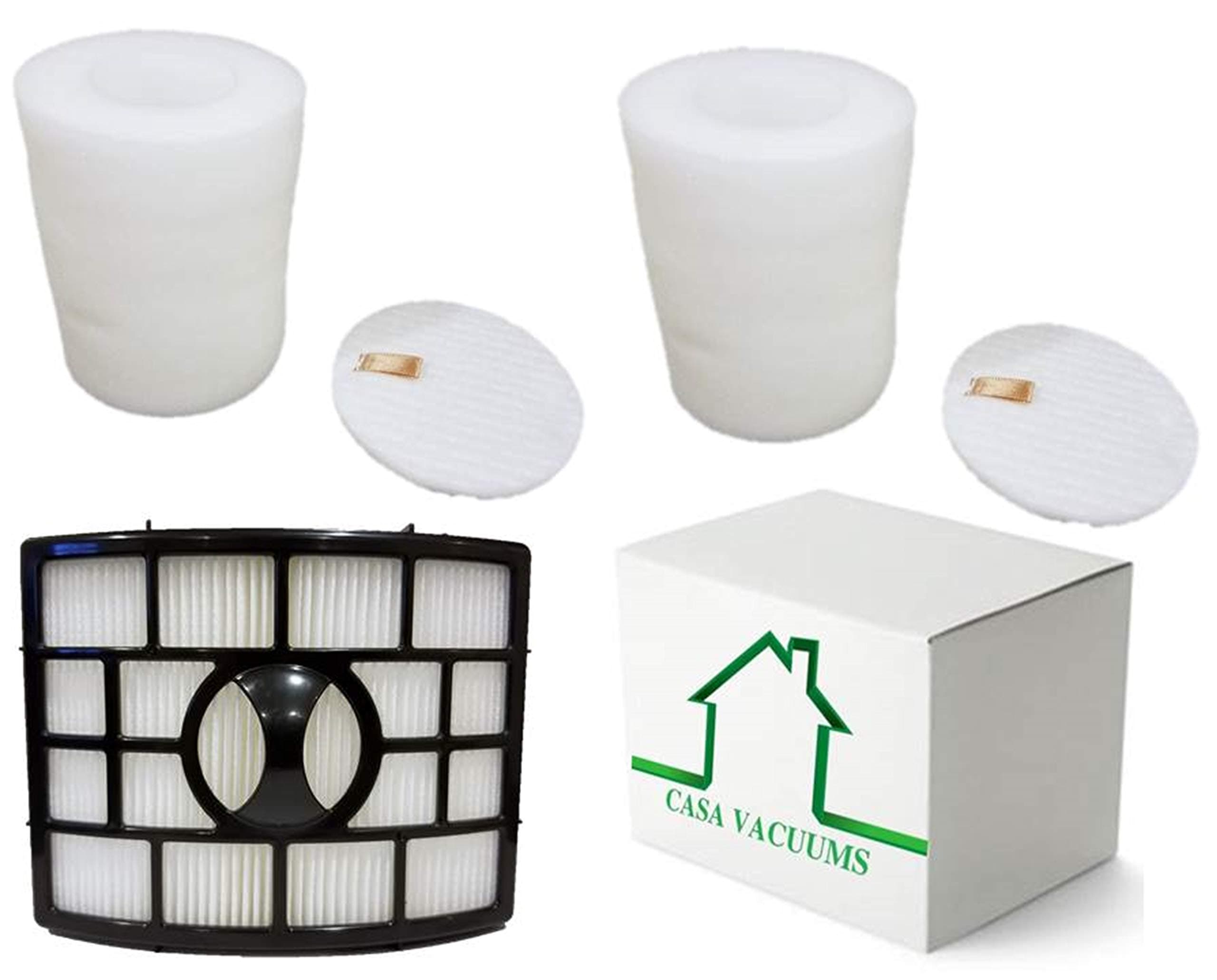 Casa Vacuums Replacement for Shark Rotator Powered Lift-Away XL Capacity 2 + 1 Pack Filter Kit - fits NV755 + UV795 Bagless Upright Vacuum Cleaners, Compare to OEM Part #'s XFF755 XHF650