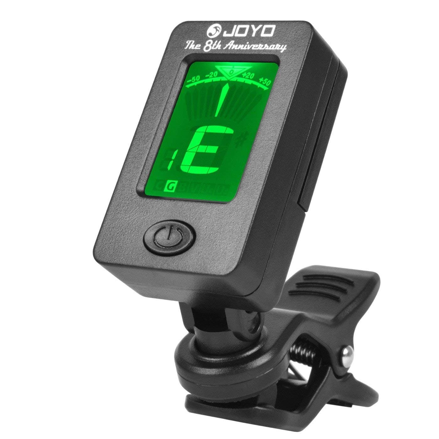Joyo Guitar Tuner Mini Digital LCD Clip-On Tuner for Guitar Bass Violin Ukulele Musical Instrument