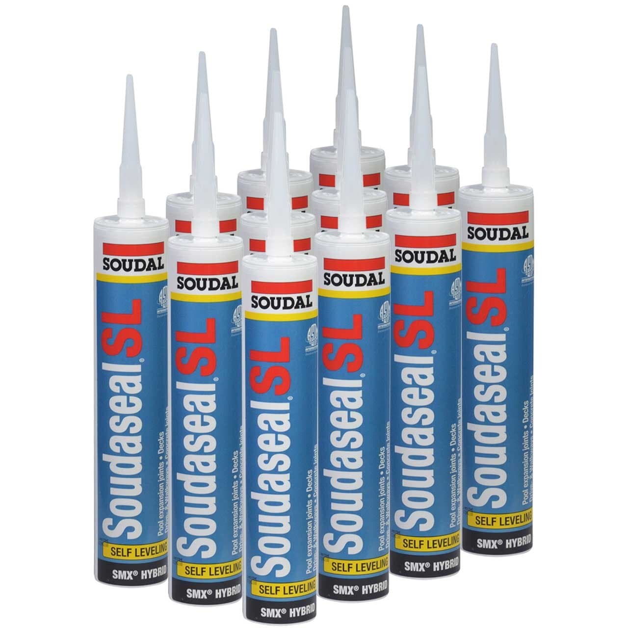 SL, 29 fl oz Cartridge, Self Leveling SMX Hybrid Polymer Sealant for Horizontal Joints, Limestone, Case of 12