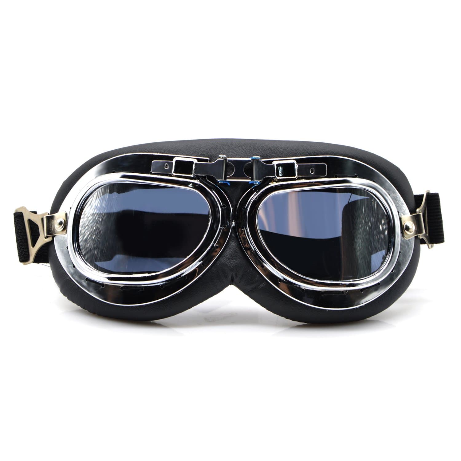 OutFans Costume Glasses Goggles Protective Eye Wear Goggles Face Decoration Goggles for Christmas Eve, Family Gatherings, Birthday Parties, School Cosplay Activities Men and Women (Silver Lenses)