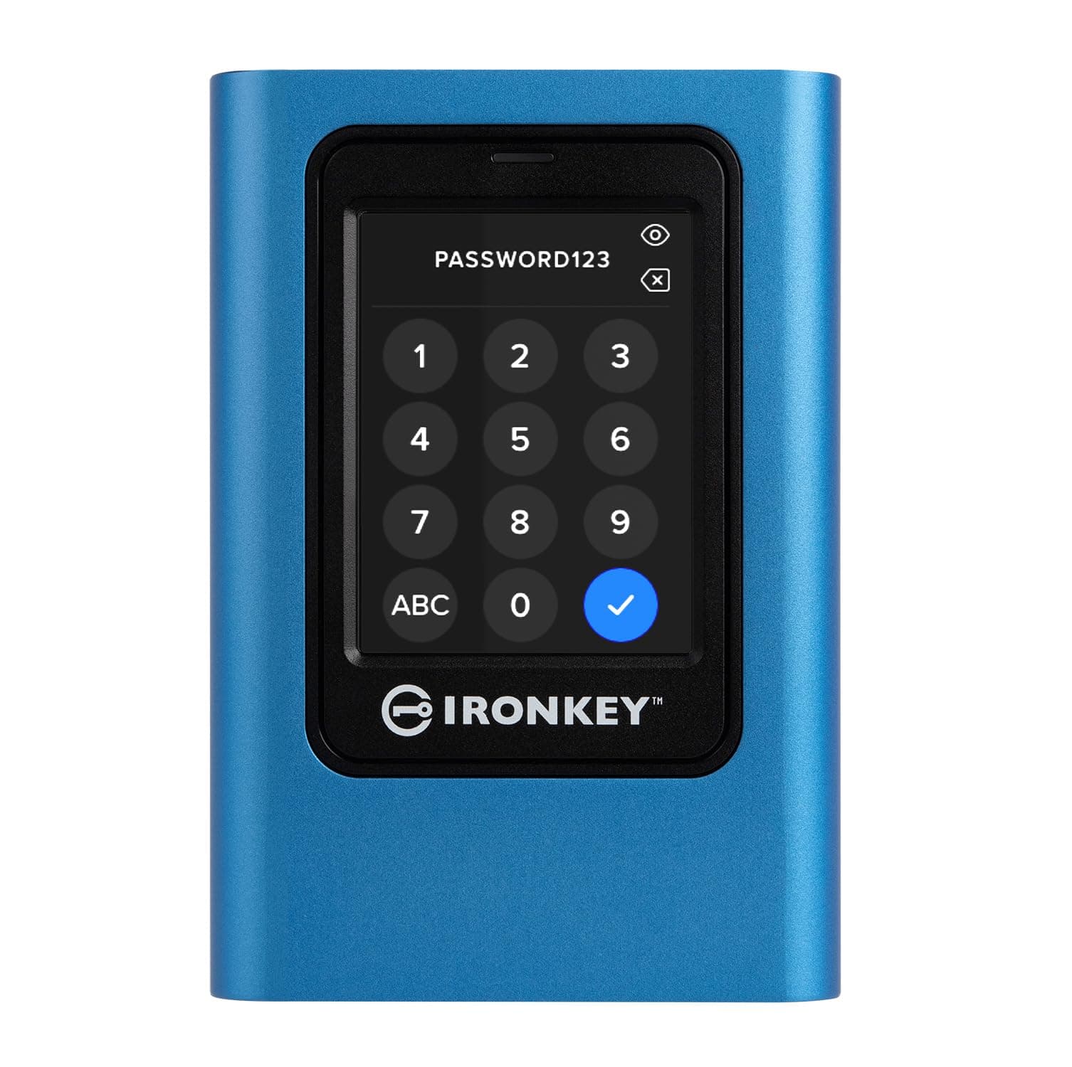 Kingston IronKey Vault Privacy 80 1.92TB External SSD | FIPS 197 | XTS-AES 256GB Encrypted | Touch Screen PIN | Secure Data Protection | IKVP80ES/1920G