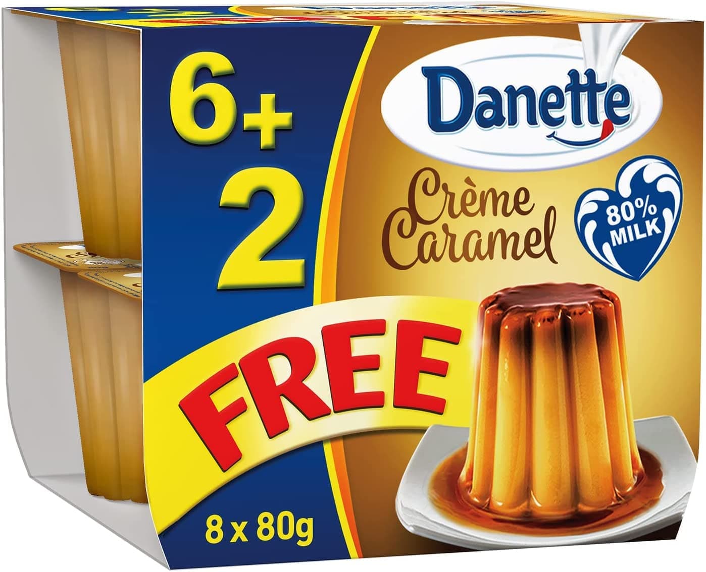 Creme Caramel Dessert 80g x 6+2 Free