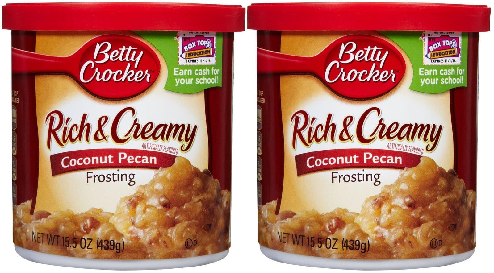 Betty Crocker Rich & Creamy Frosting - Coconut Pecan - 14.5 oz - 2 pk