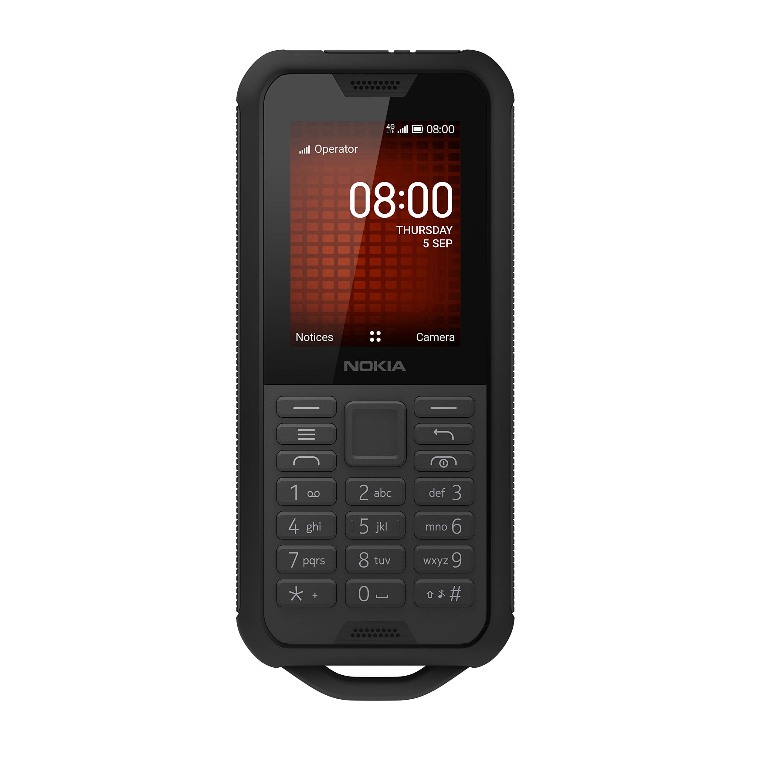 800 Tough 2.4 Inch 4G UK SIM-Free Feature Phone with Google Assistant (Single-SIM) - Black
