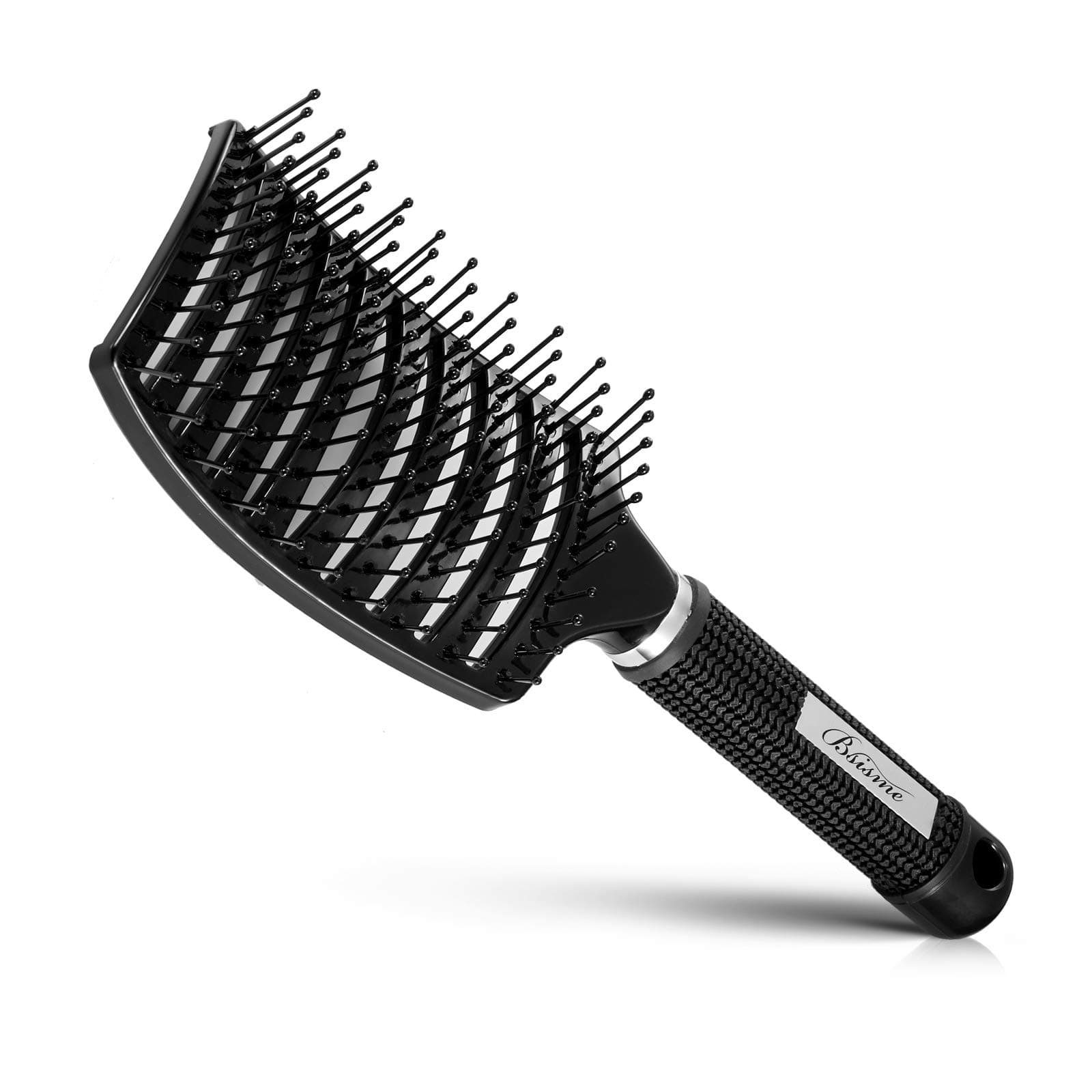 Bsisme Hair Brush, Professional Curved Vented Brush for Faster Blow Drying for Women, Men, Paddle Detangling Brush for Wet Dry Curly Thick Straight Hair