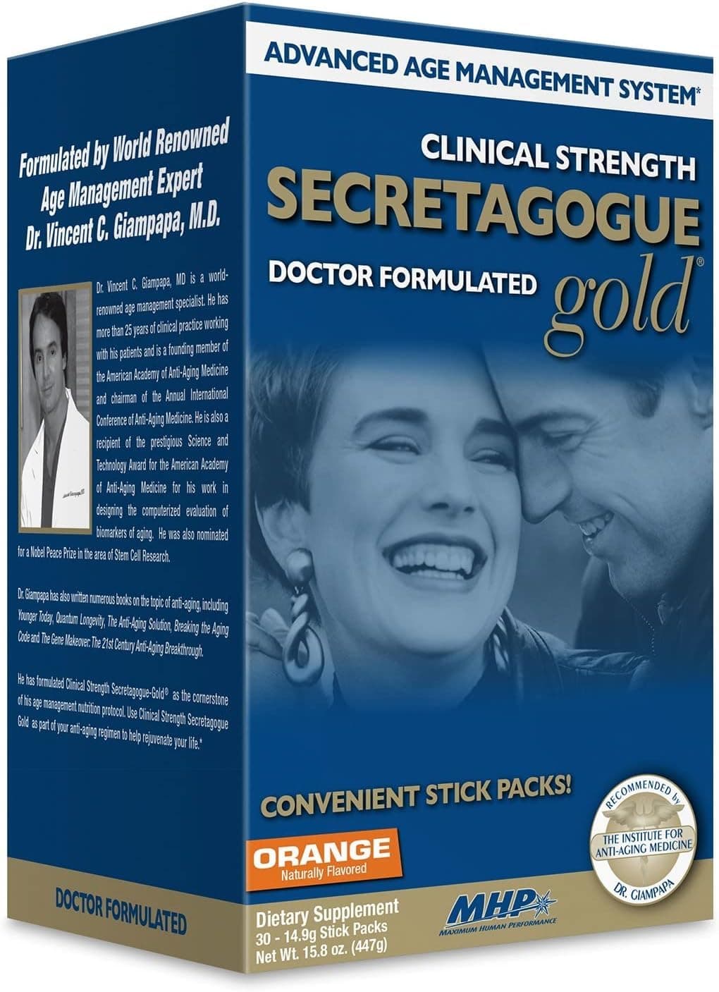 MHP Secretagogue Clinical Strength-Gold, Orange, 30 Count