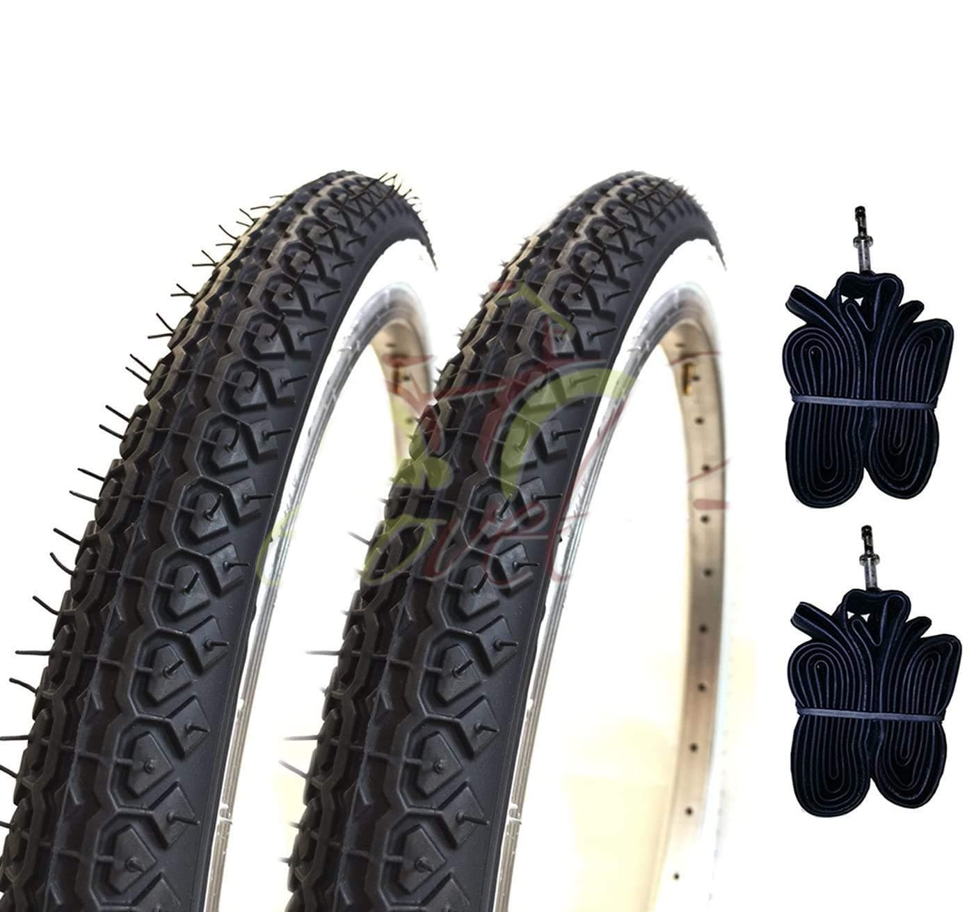 Graziella 2 Tyres + 2 Bicycle Innertubes (20 x 1.75) - Foldable (44-406)