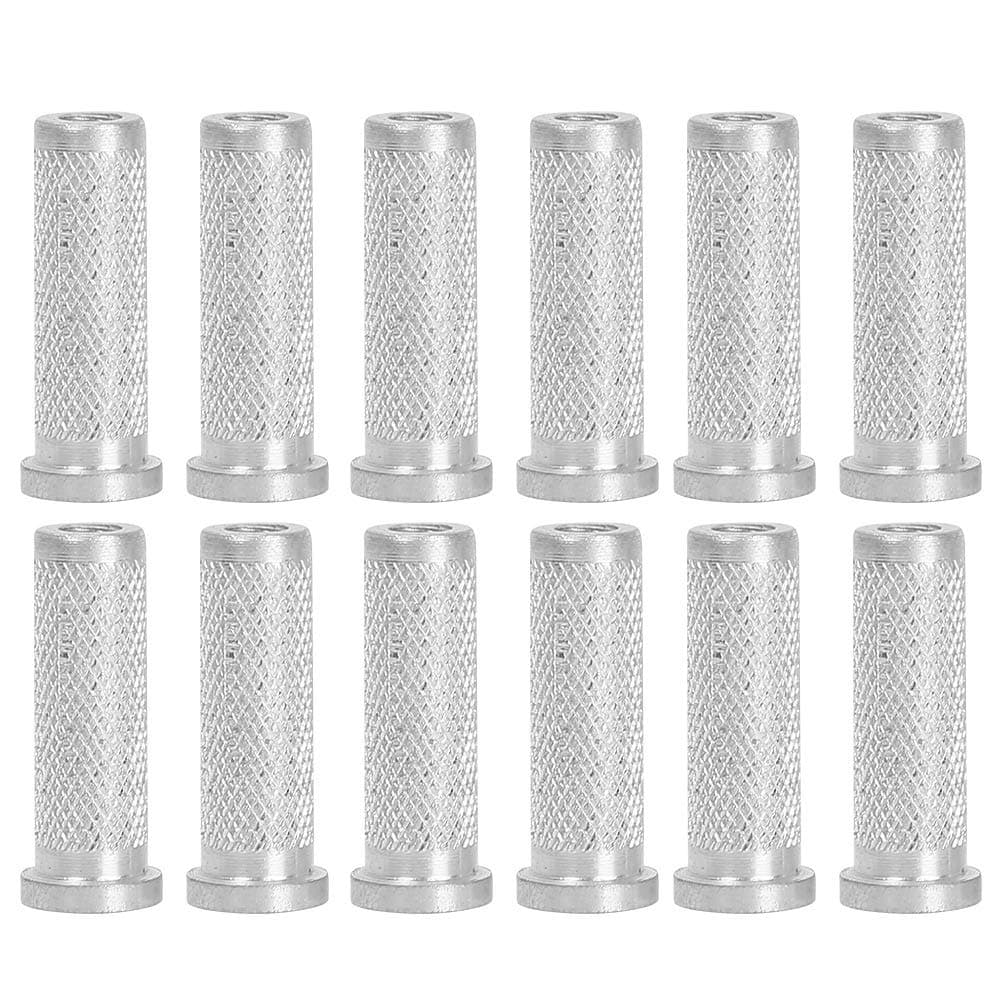 12pcs Archery Base Aluminum Inserts, Standard 6.2mm/0.24in Aluminum Carbon Arrow Shaft