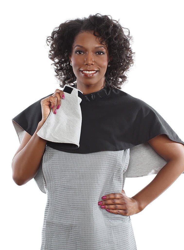 Patented T-Shirt Hair Towel & Styling Cape All-in-One