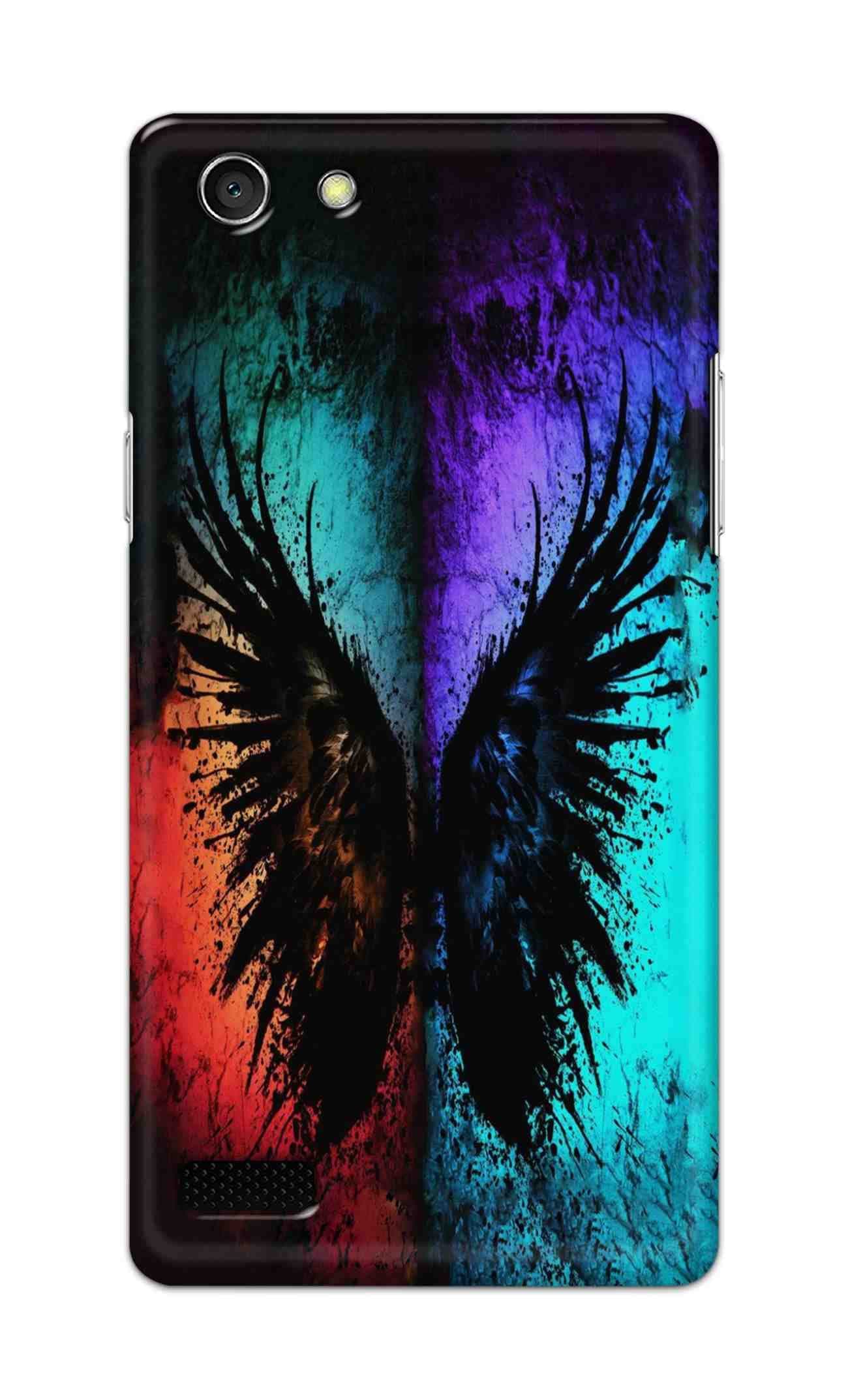 TweakyMod Designer Printed Hard Case | Colour Splash Butterfly Back Cover Compatible with Oppo A33, A33F, NEO 7