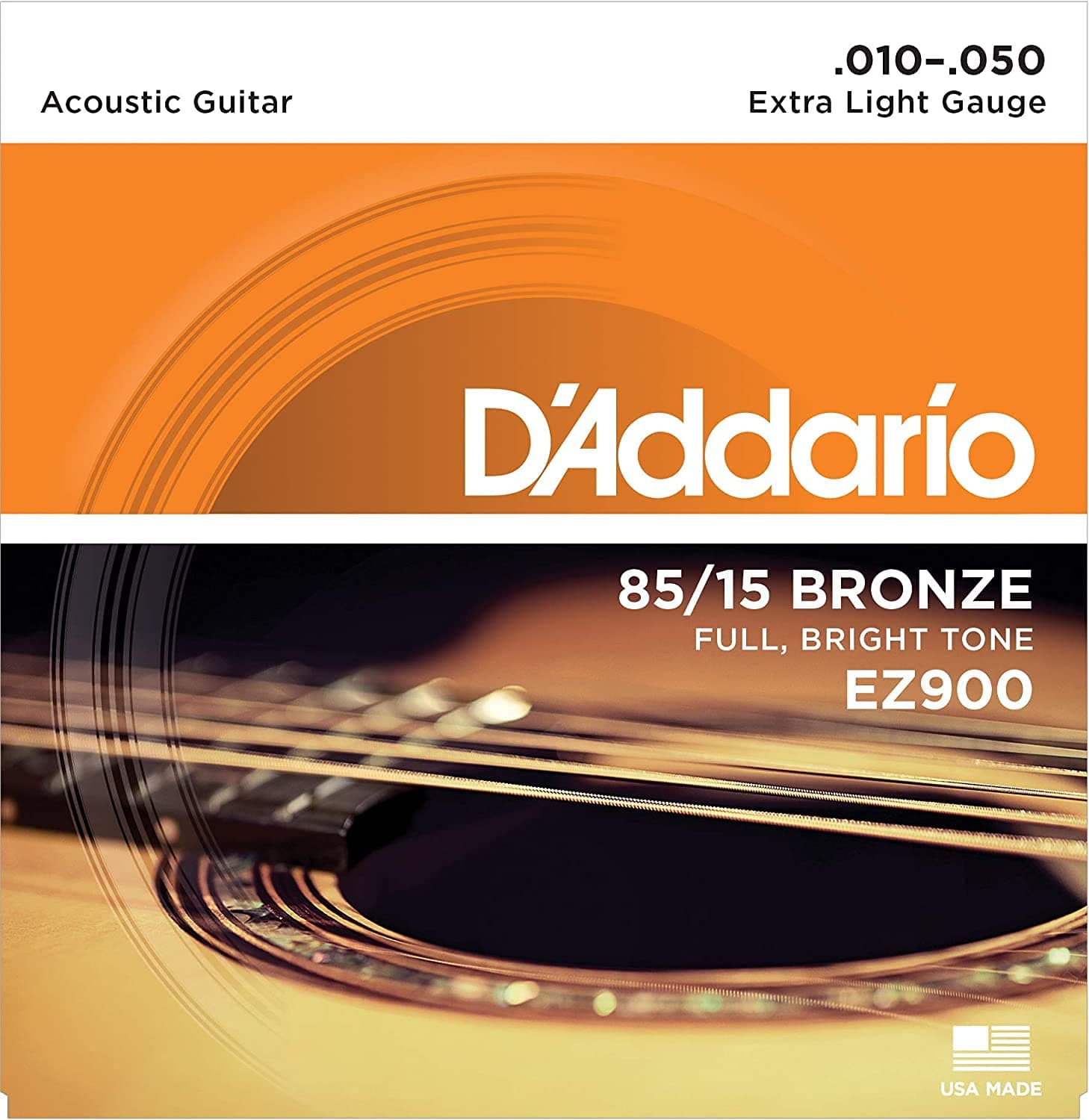 Bronze Acoustic Guitar Strings_{.010-.050_Extra Light Gauge}_Stainless Steel Material