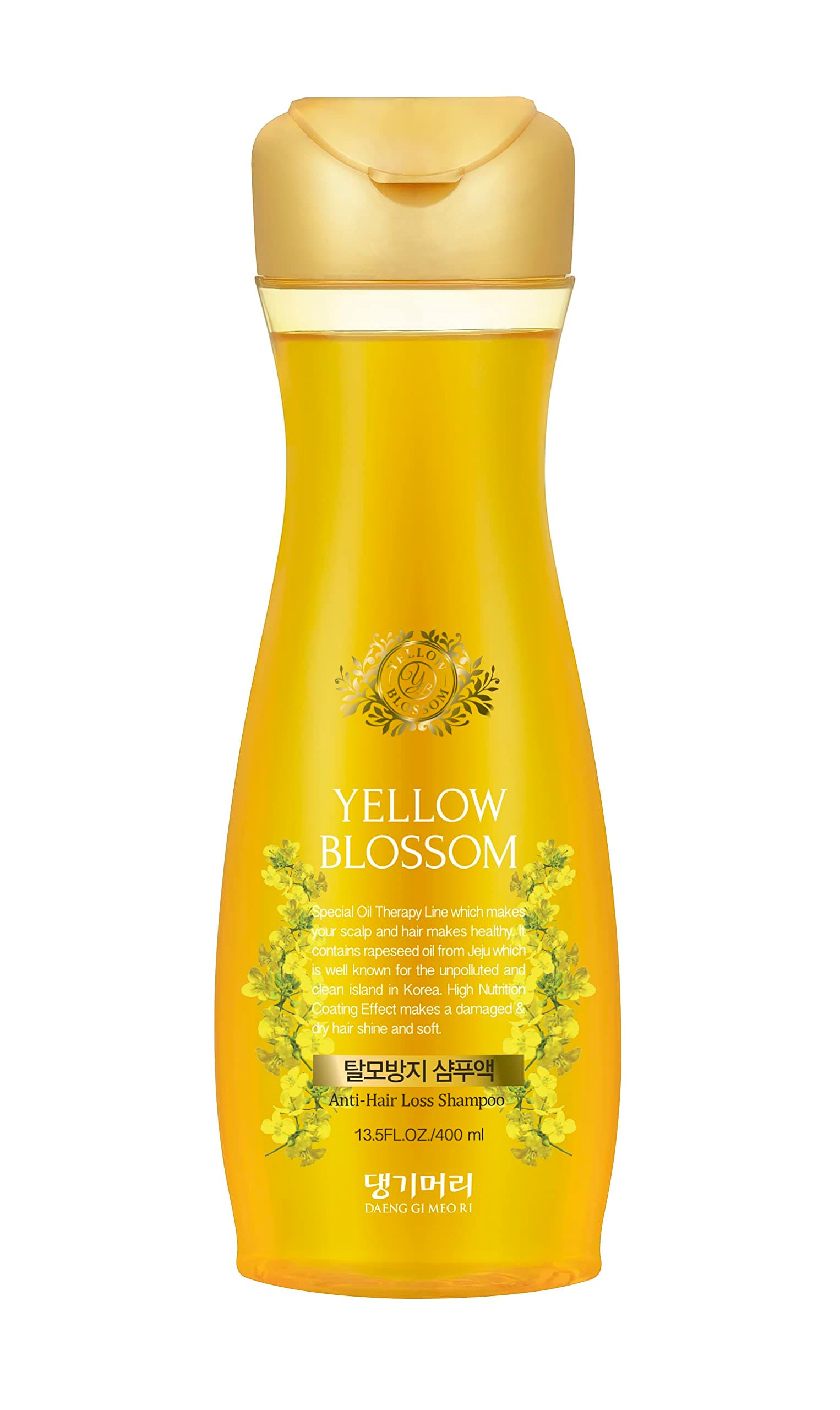 Daeng Gi Meo Ri- Yellow Blossom Anti-Hair Loss Shampoo - Nourishing, Moisturizing, Scalp Care for Shine, 400ml