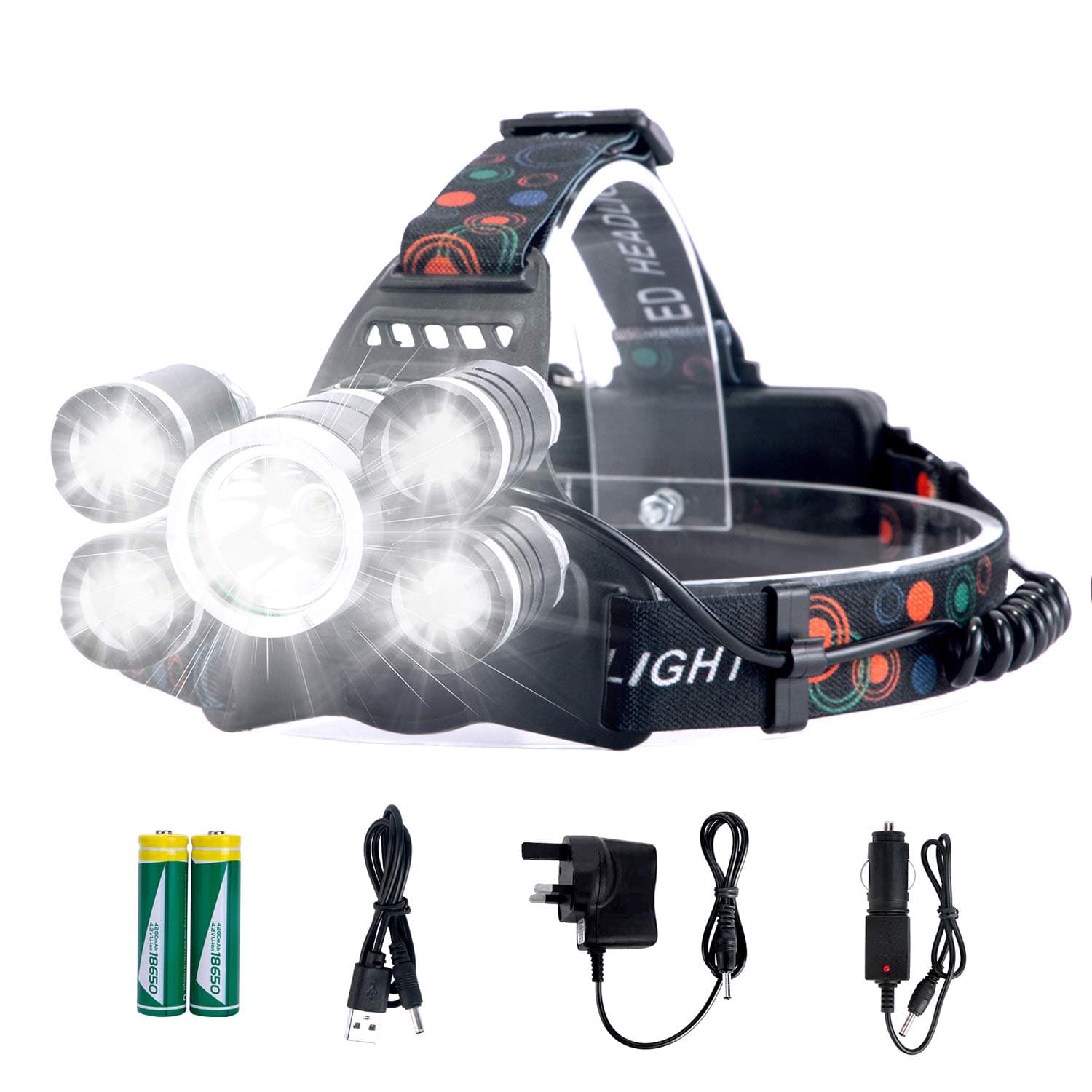 Led head lamp for safety activities even in the dark